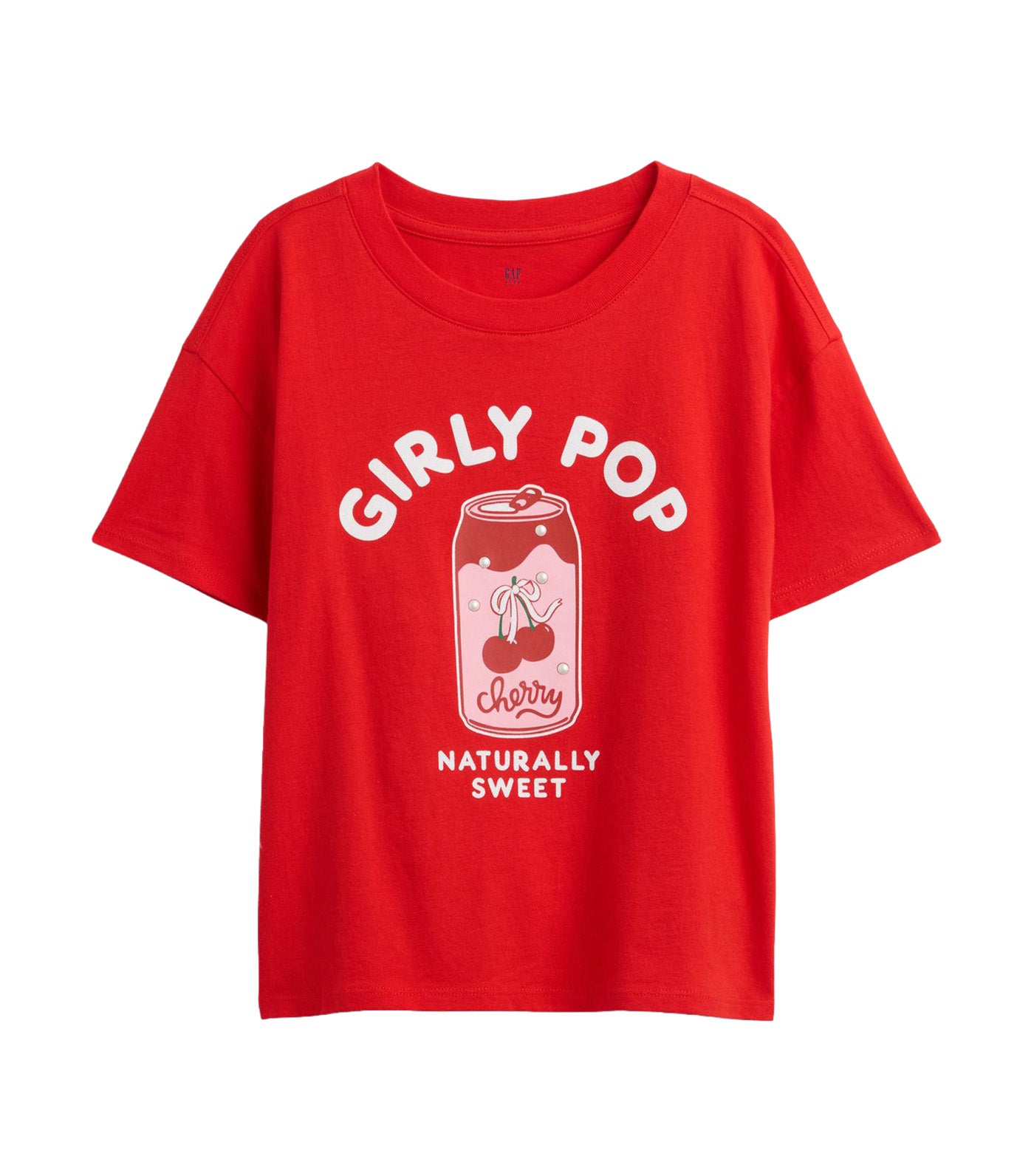 Kids Relaxed Graphic T-Shirt Hot Red