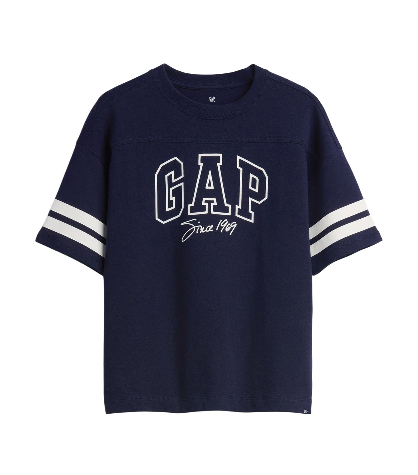 Heavyweight Oversized Logo Seam T-Shirt Navy Uniform