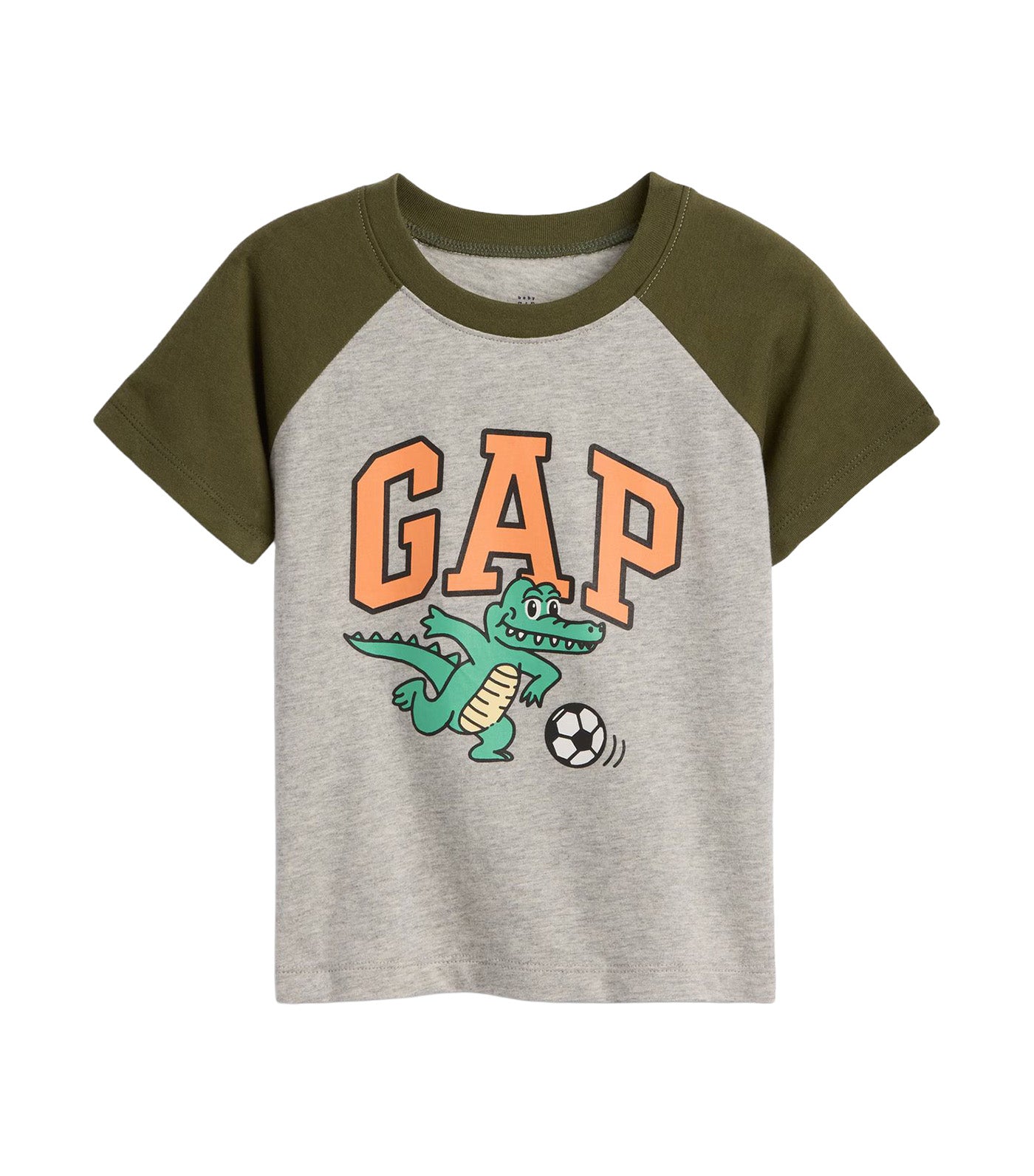 babyGap Colorblock Graphic T-Shirt Gray