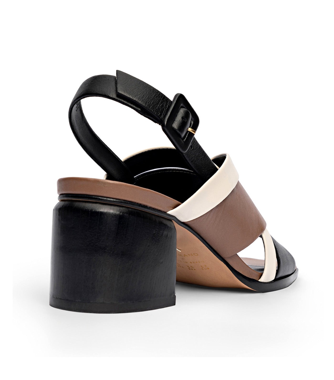 Two-Tone Heeled Sandals