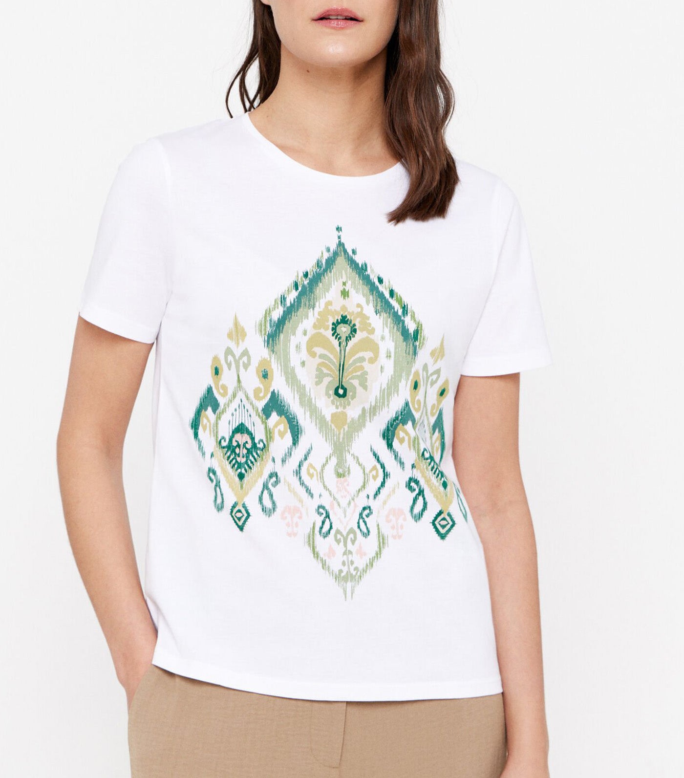 Printed T-Shirt Light Khaki