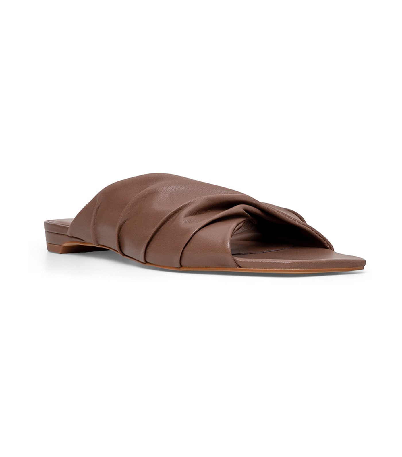 Carrano Flat Slide Sandals Brown