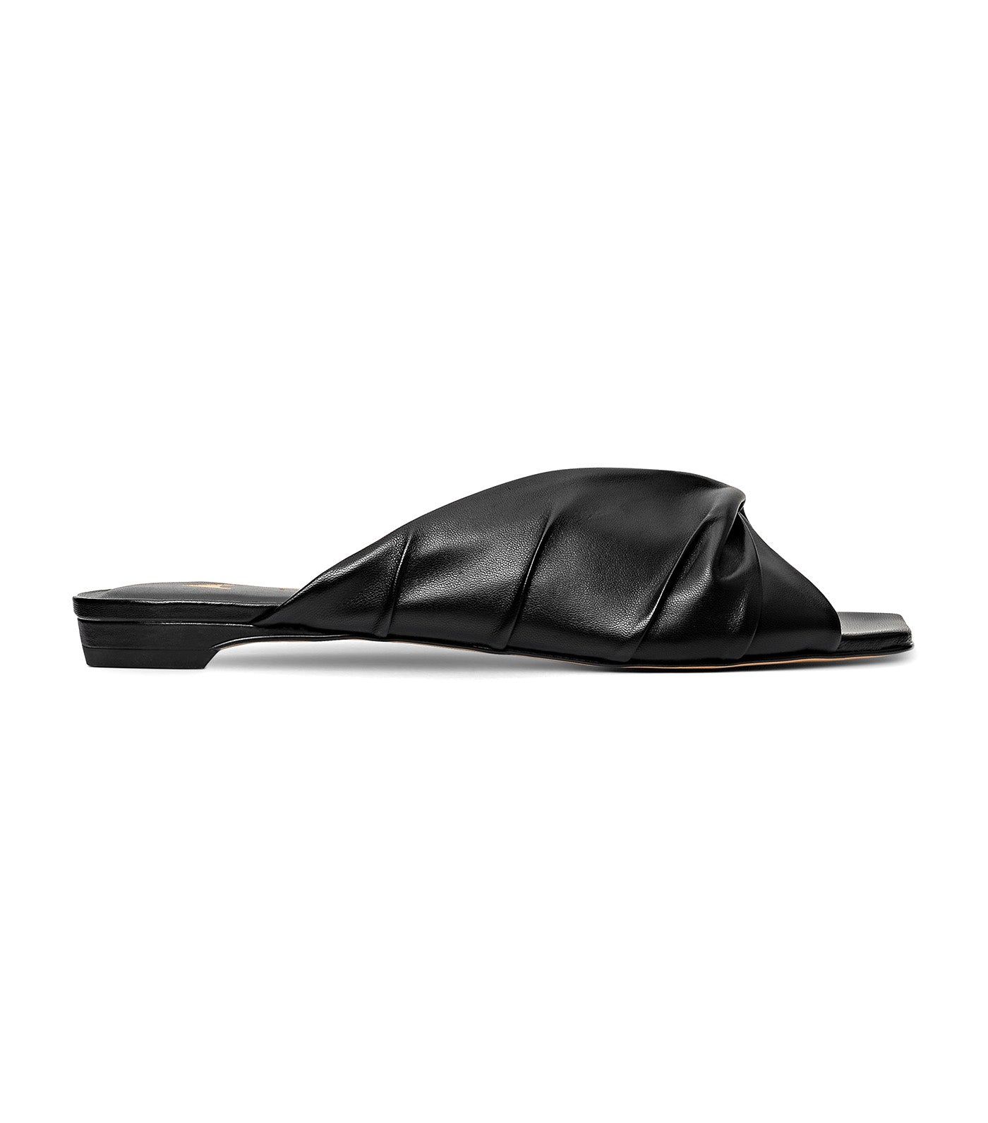 Carrano Flat Slide Sandals Black