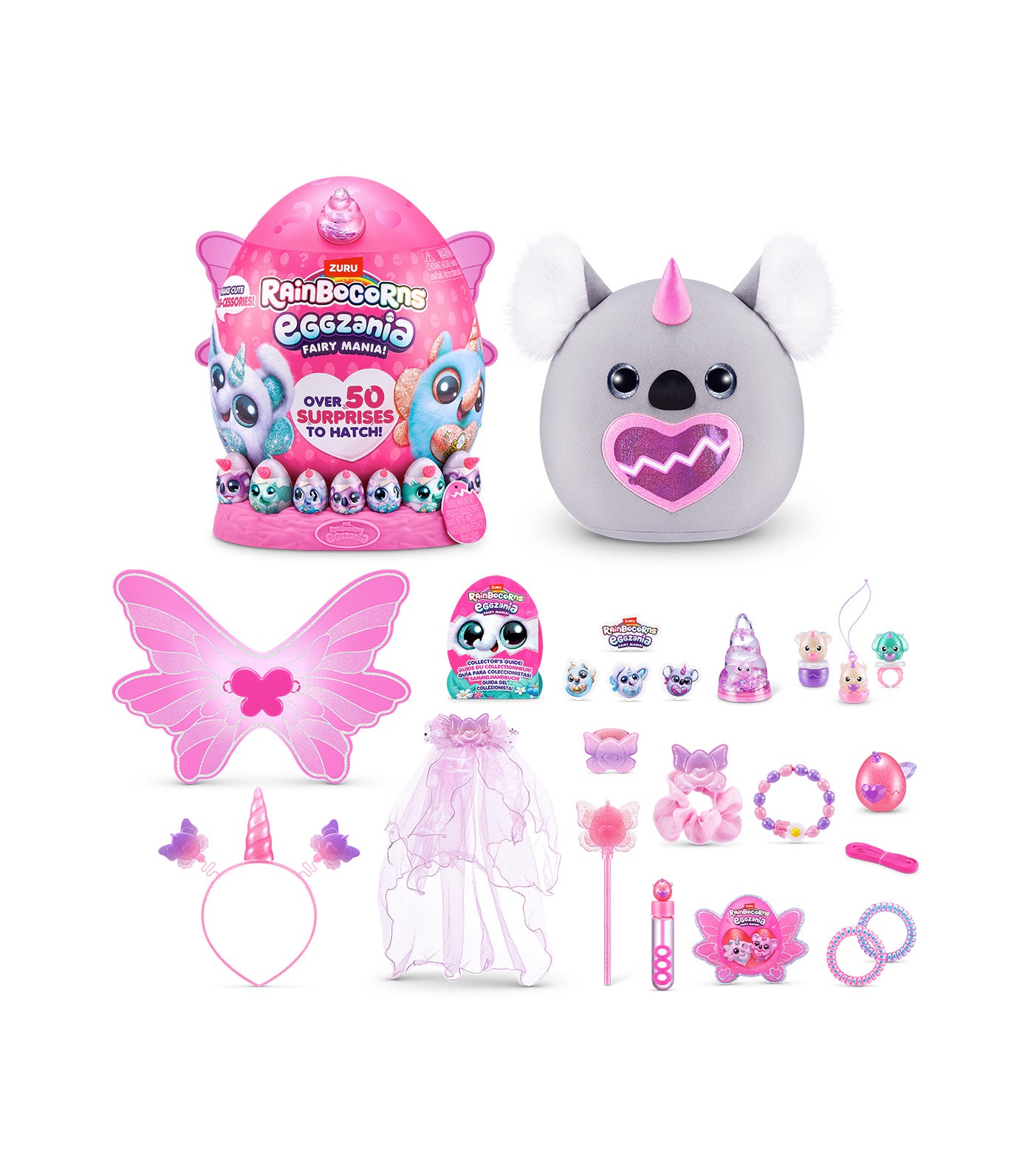 Eggzania Fairymania S1 Plush Large Pink