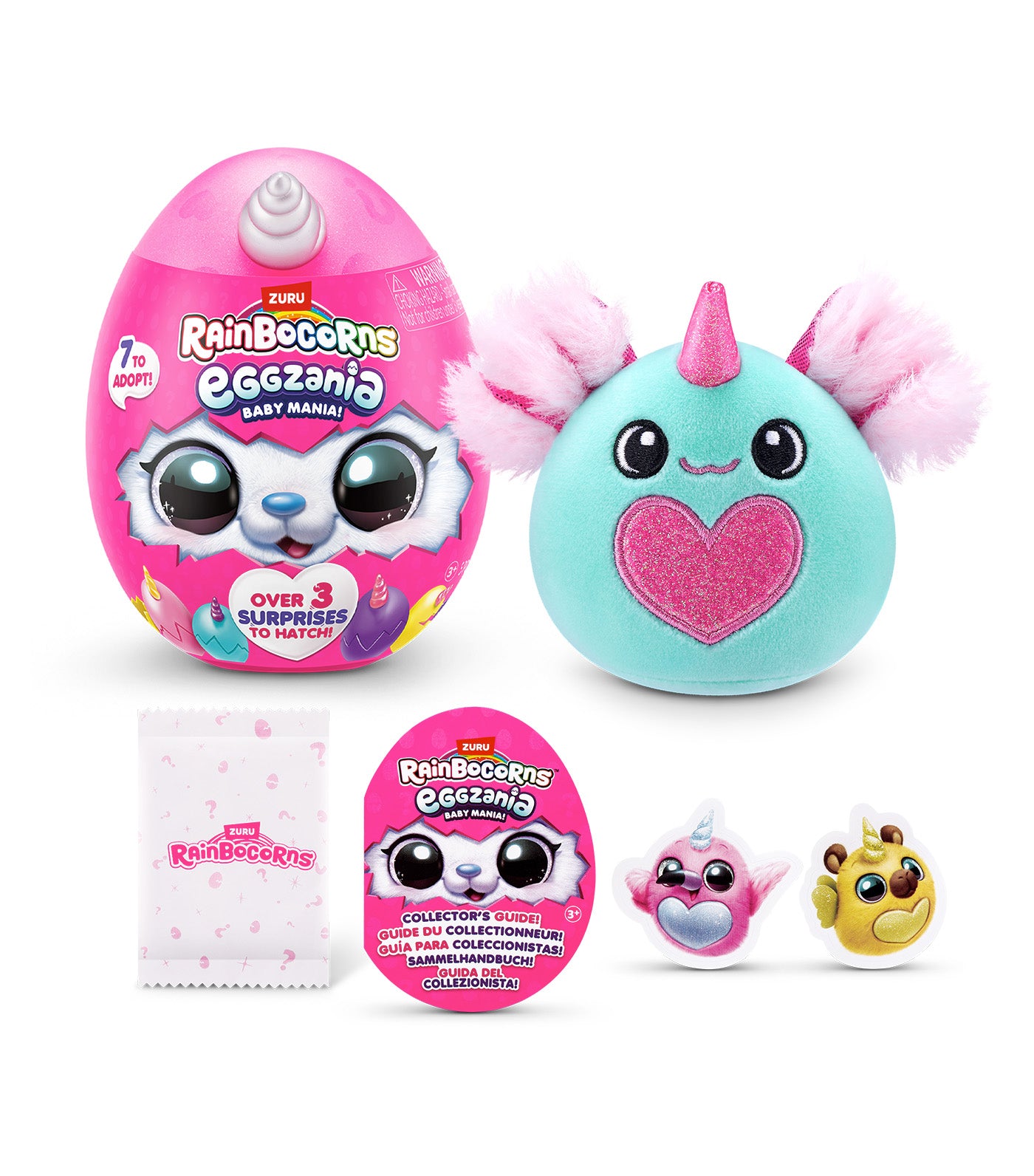 Eggzania Surprise S1 Plush Soft, Mini Pink
