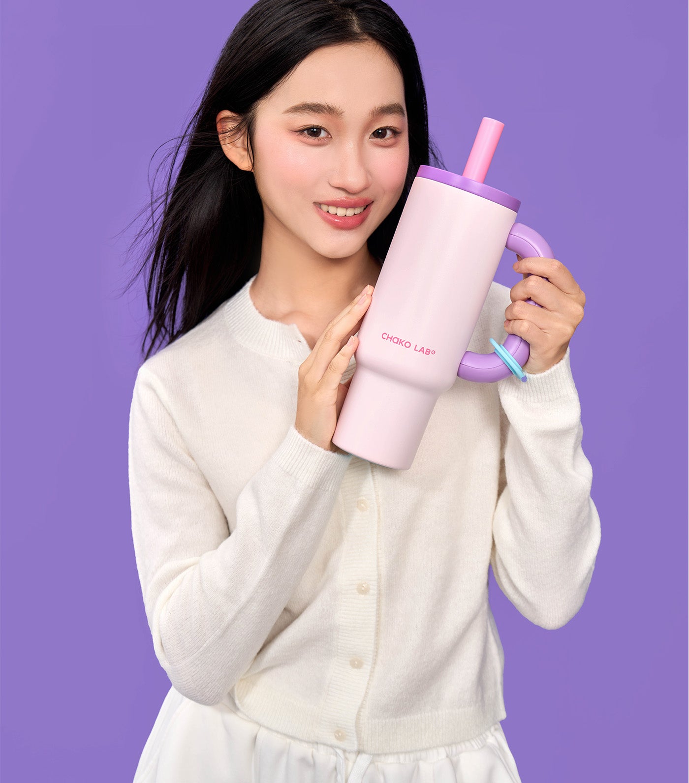 Chako Lab Bawang Ceramic Thermos Cup Grape