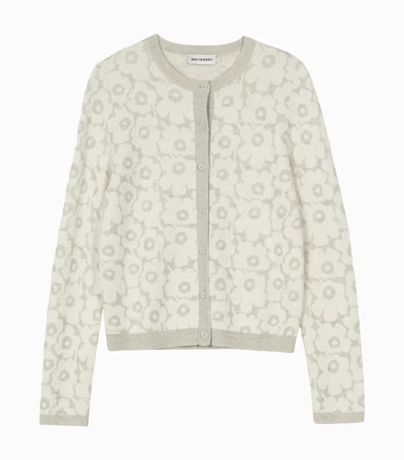 Arvaus Unikko Knitted Cardigan Off-White/Light Gray