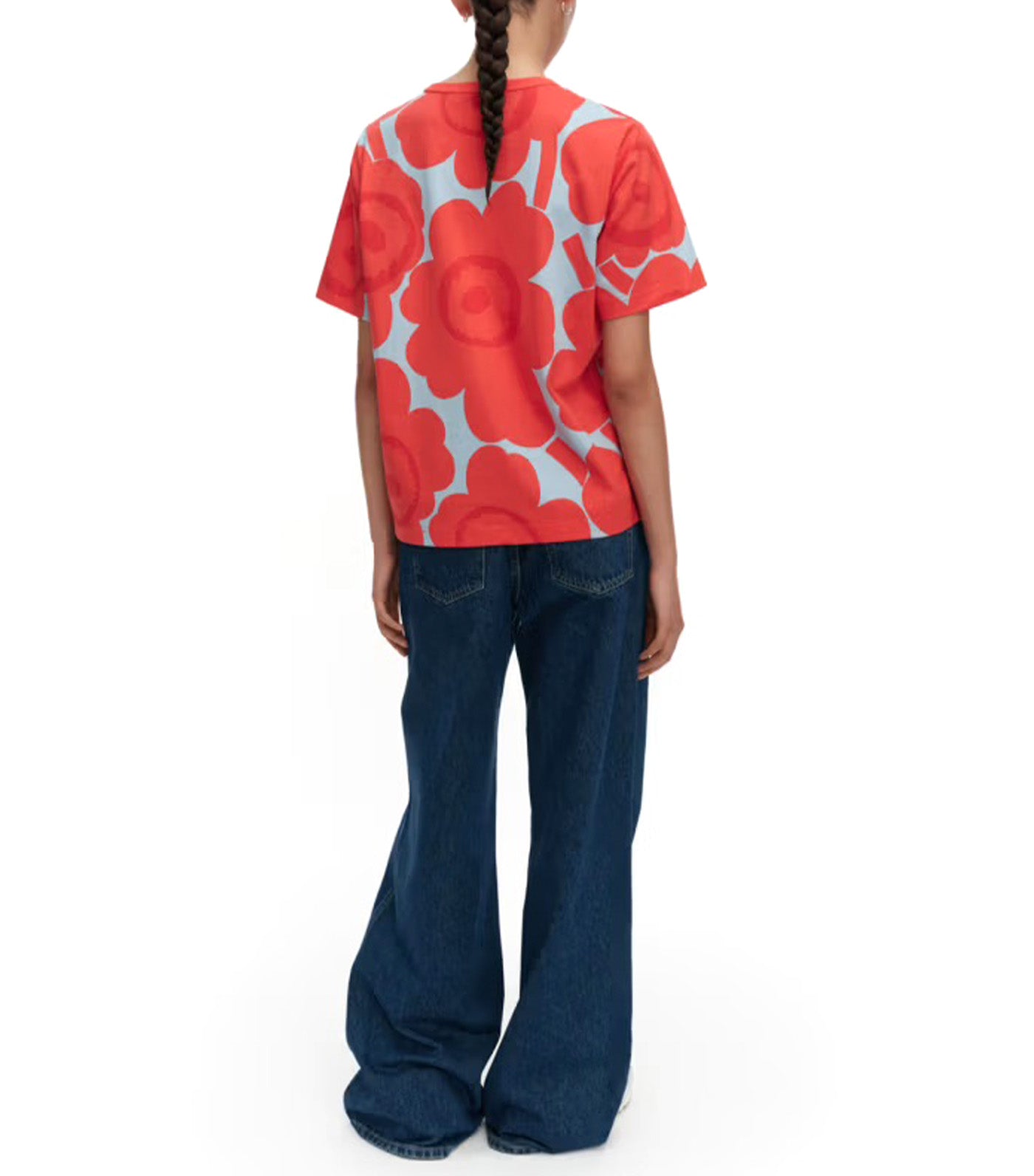 Erna Unikko Kioski T-Shirt Light Blue/Red