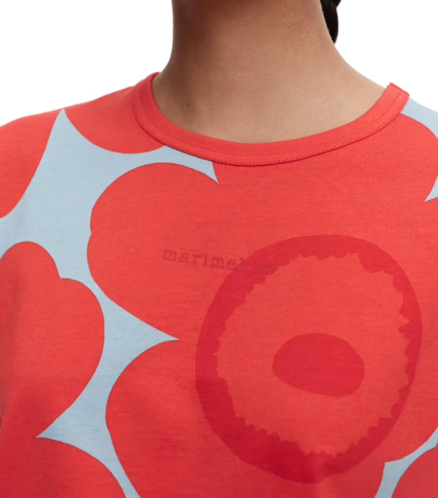 Erna Unikko Kioski T-Shirt Light Blue/Red