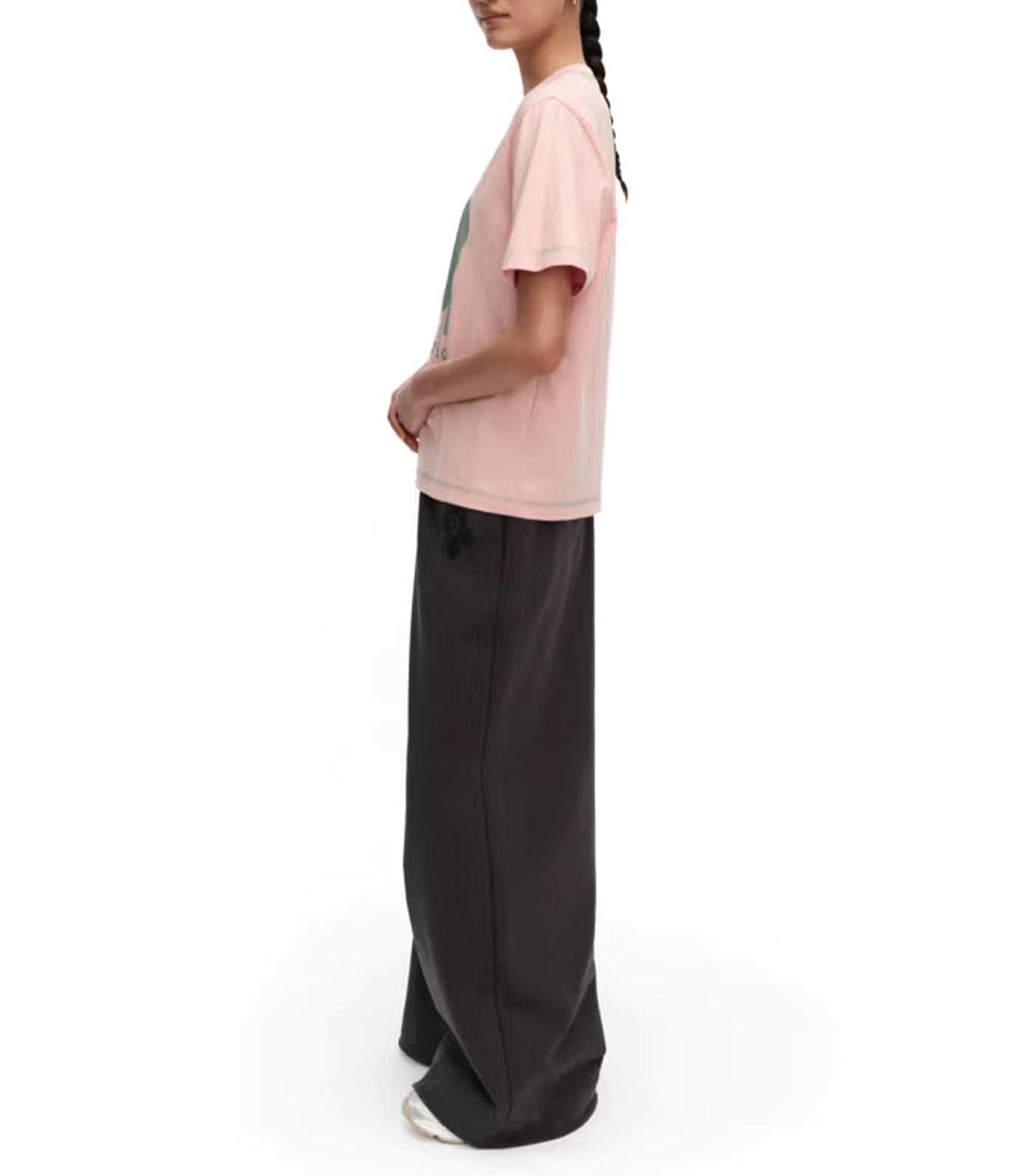Luulo Unikko Placement Kioski T-Shirt Light Pink/Light Green