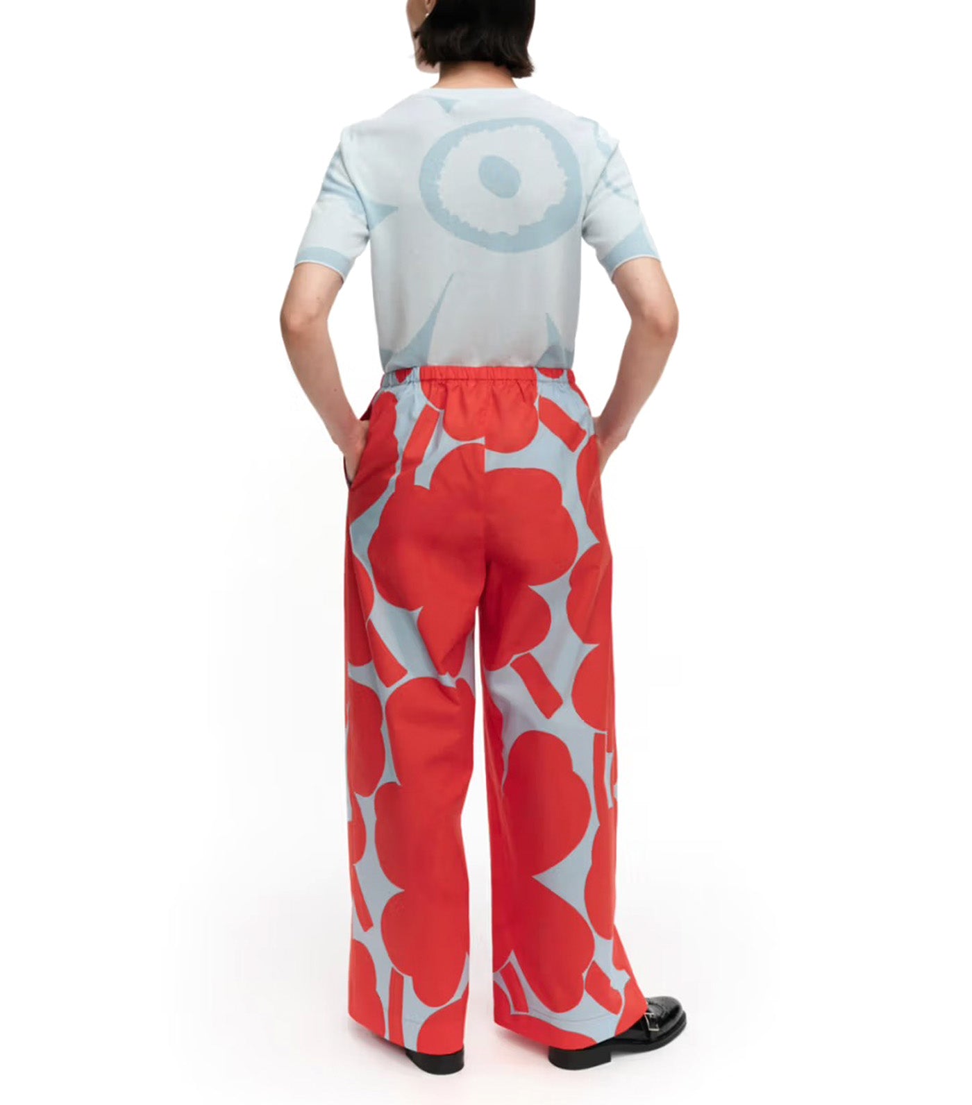 Kappale Unikko Trousers Red/Light Blue