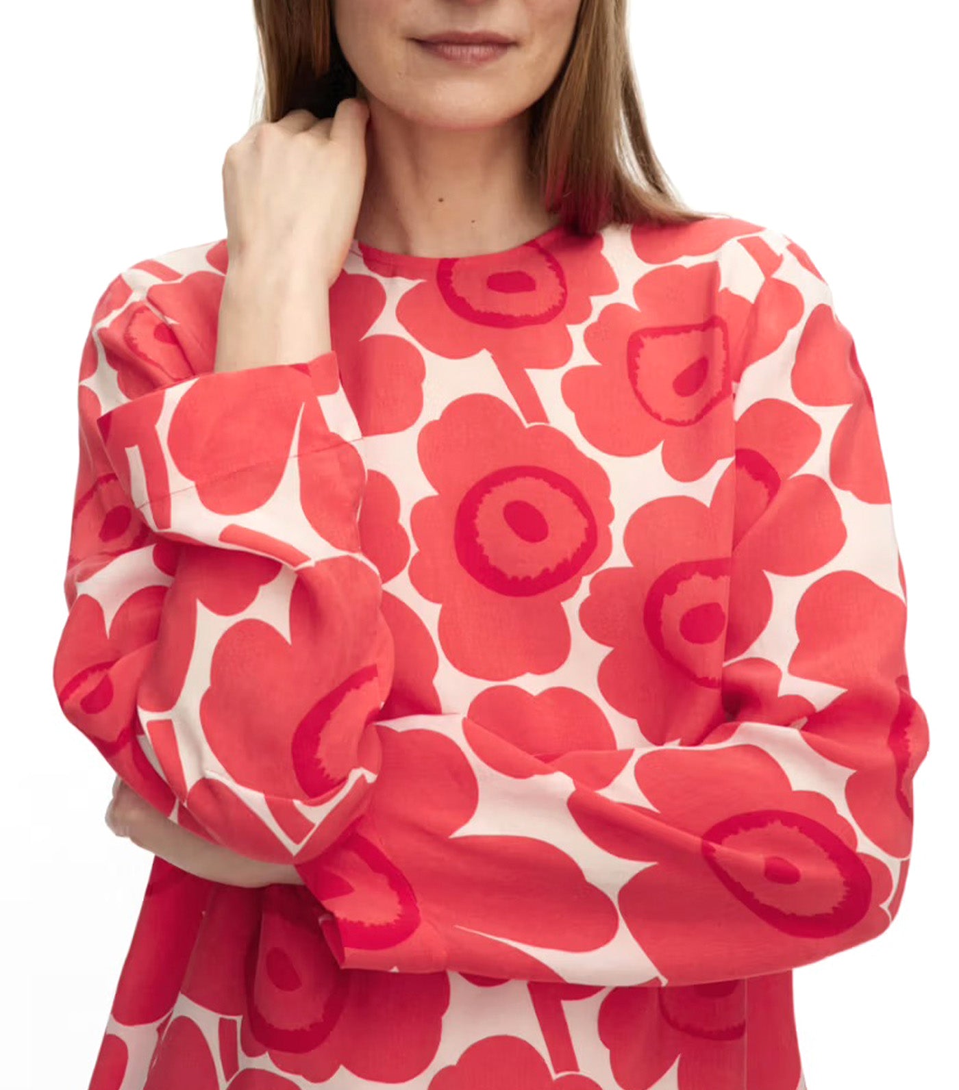 Kouttaus Unikko Dress Red/Light Pink