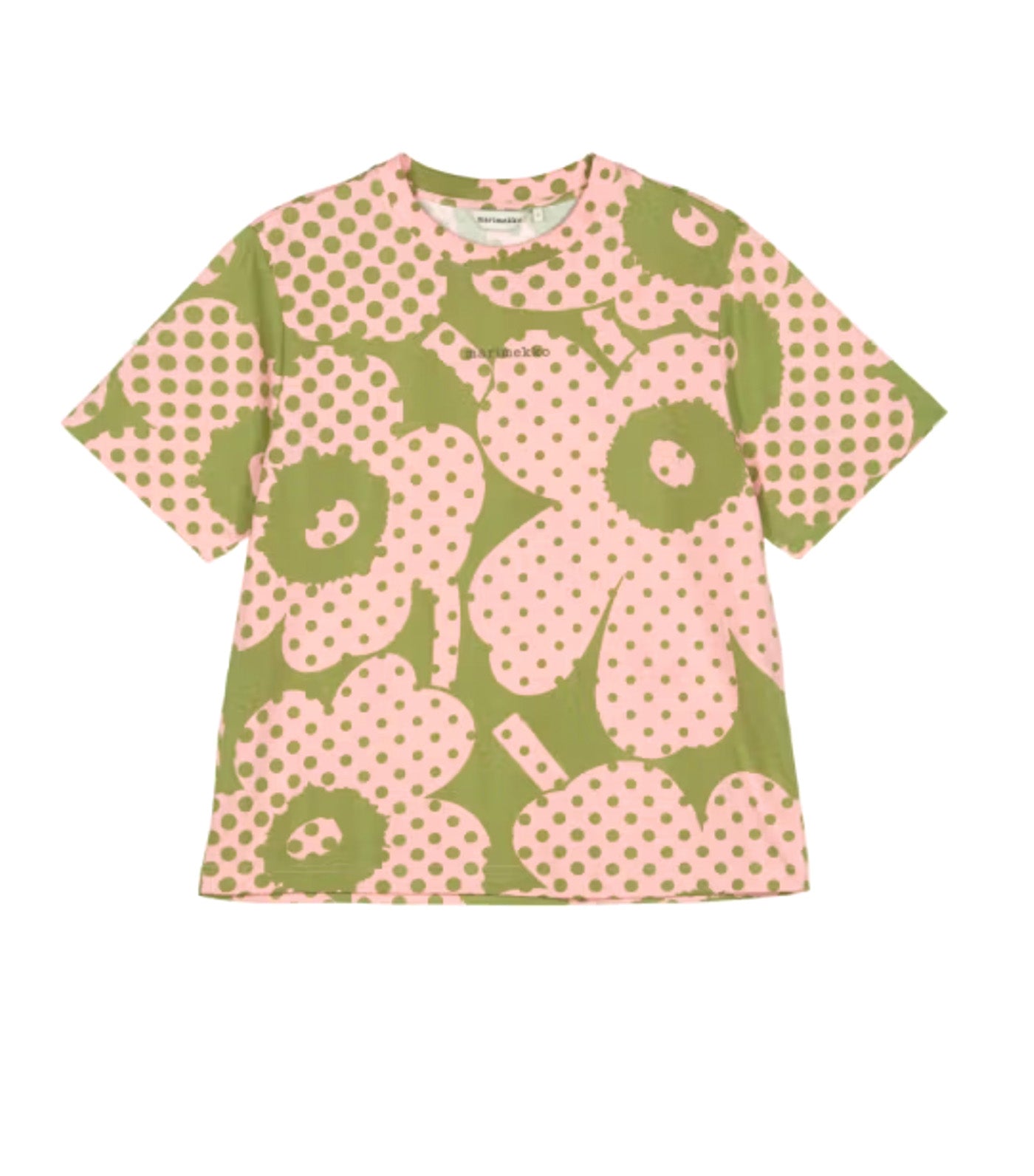 Else Unikko Kioski T-Shirt Green/Light Pink