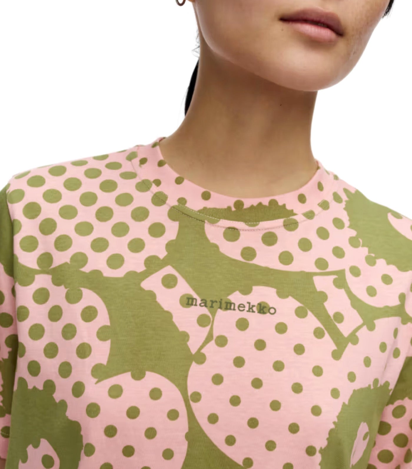 Else Unikko Kioski T-Shirt Green/Light Pink