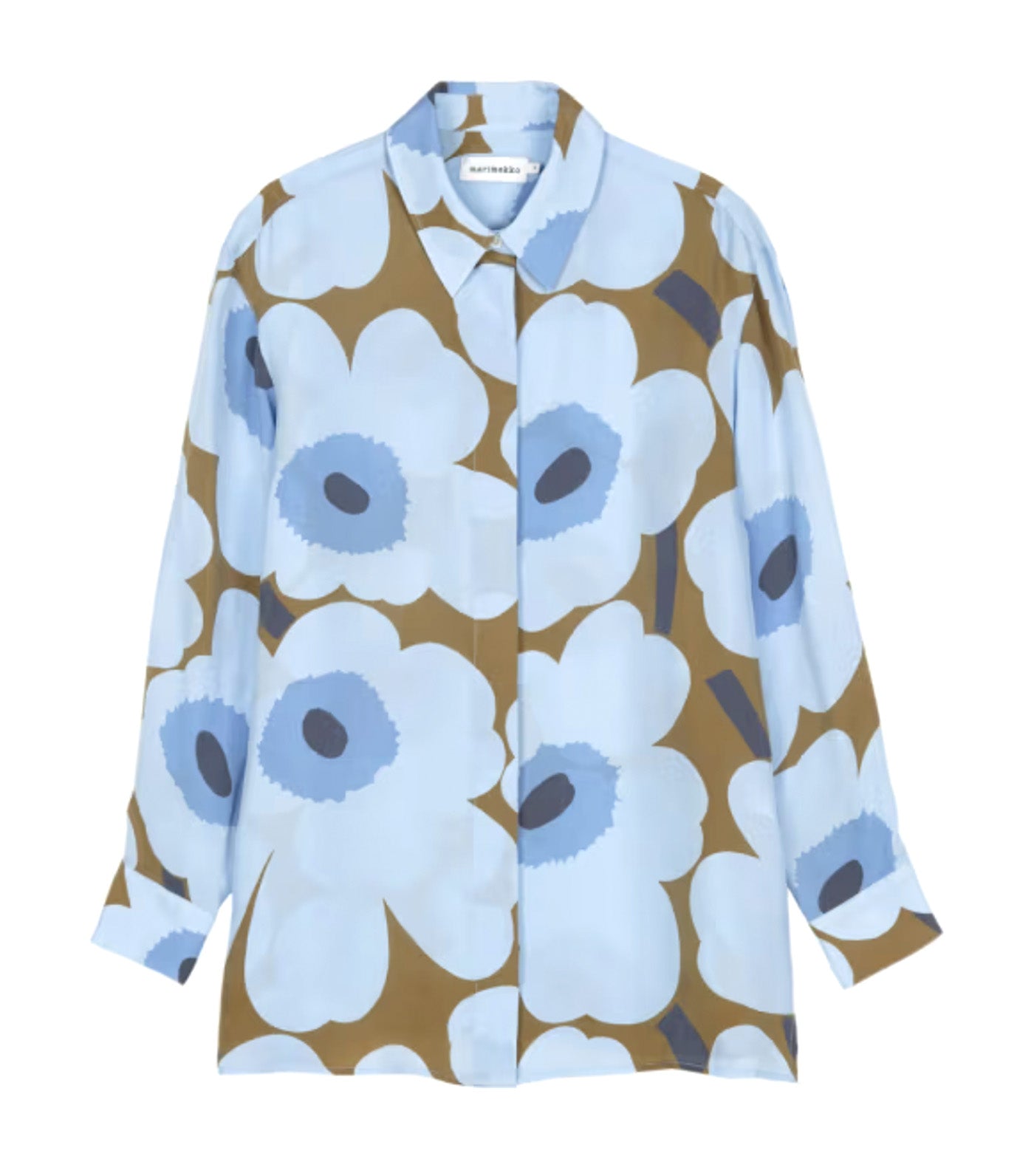 Järki Unikko Shirt Light Blue/Olive Green
