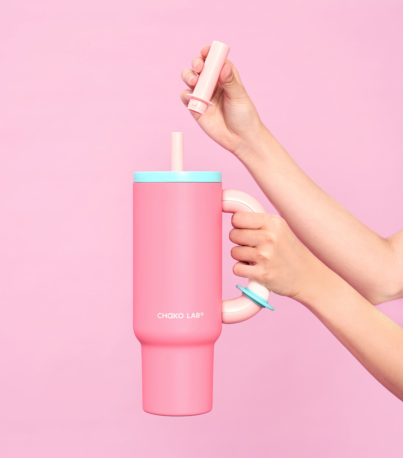 Chako Lab Bawang Ceramic Thermos Cup Raspberry