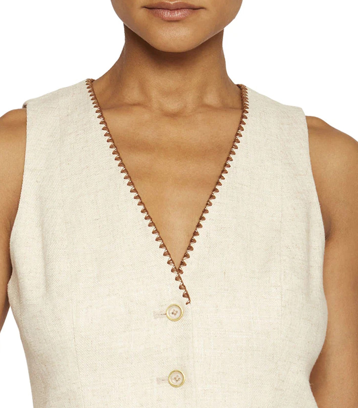 Pilar Vest Burl Linen