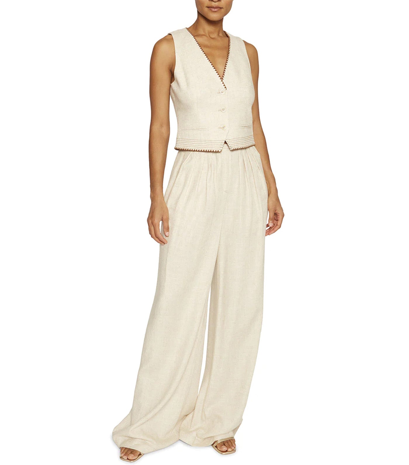 Pilar Vest Burl Linen