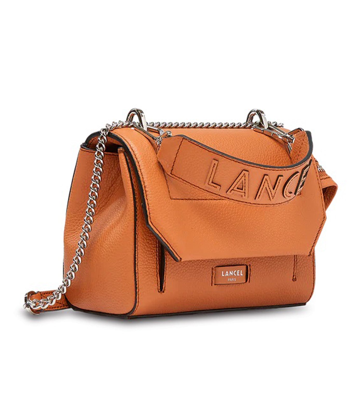 Lancel Ninon de Lancel S Flap Bag 20 Camel