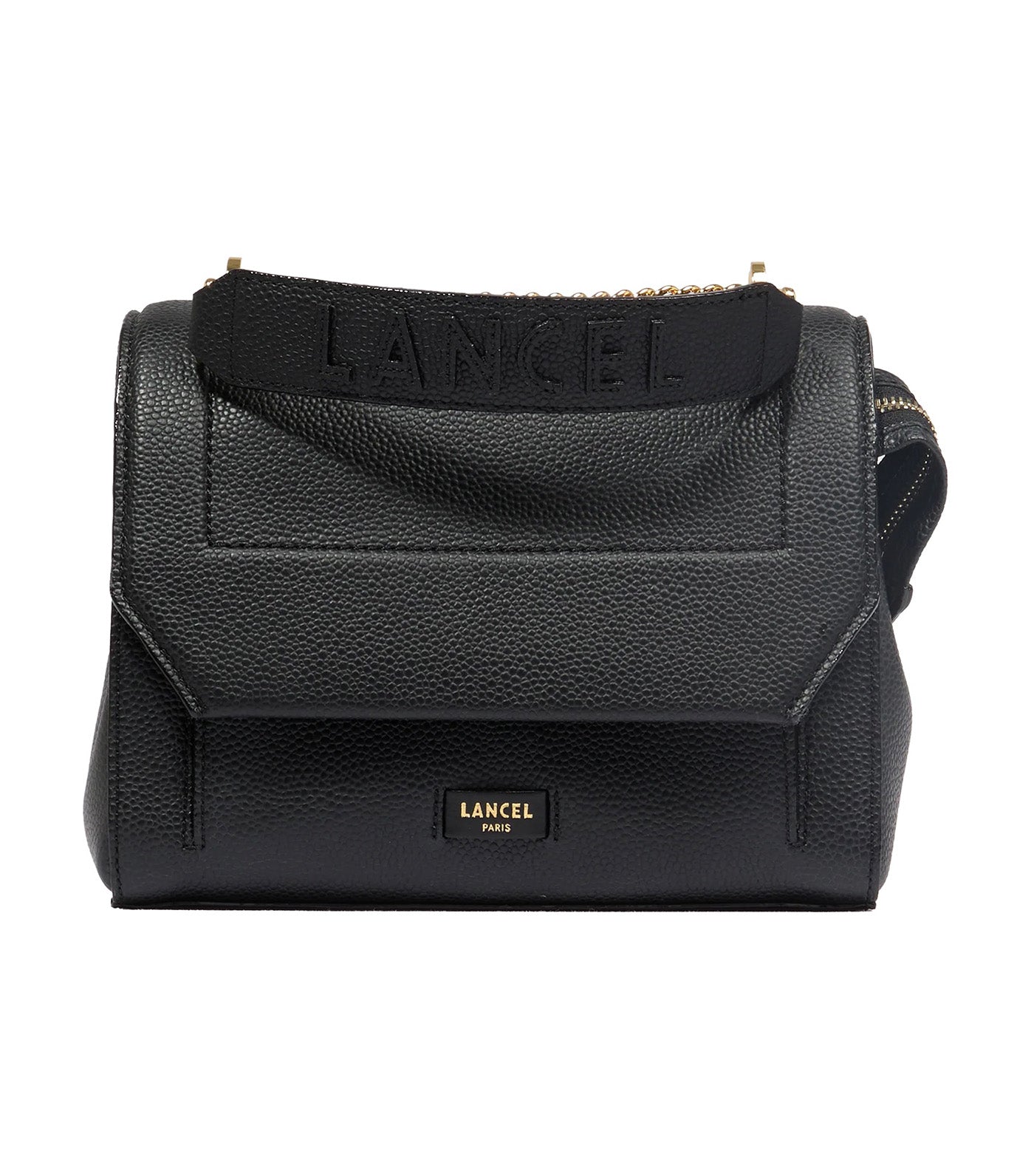 Lancel Ninon de Lancel M Flap Bag JD Black/Gold