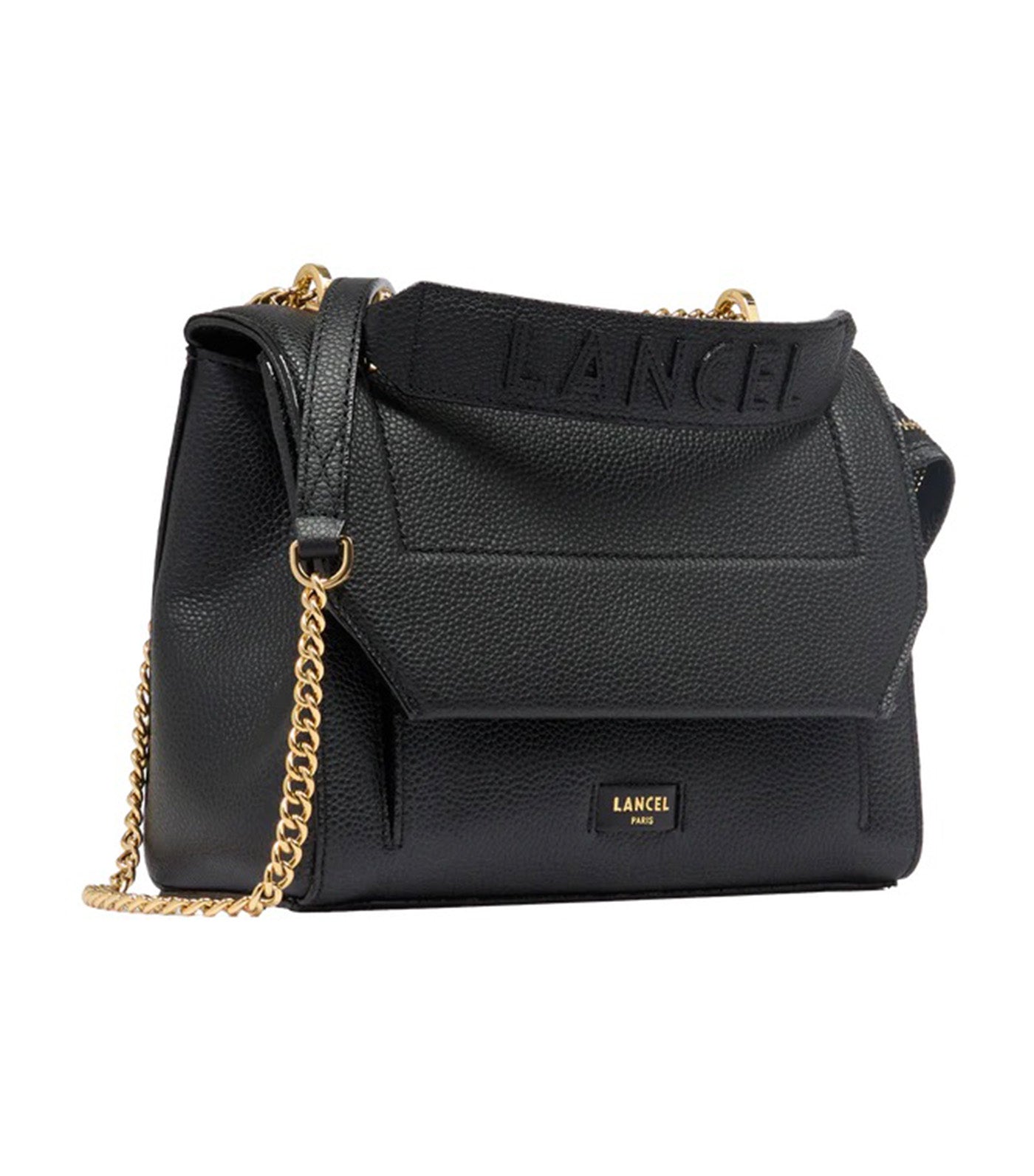 Lancel Ninon de Lancel M Flap Bag JD Black/Gold