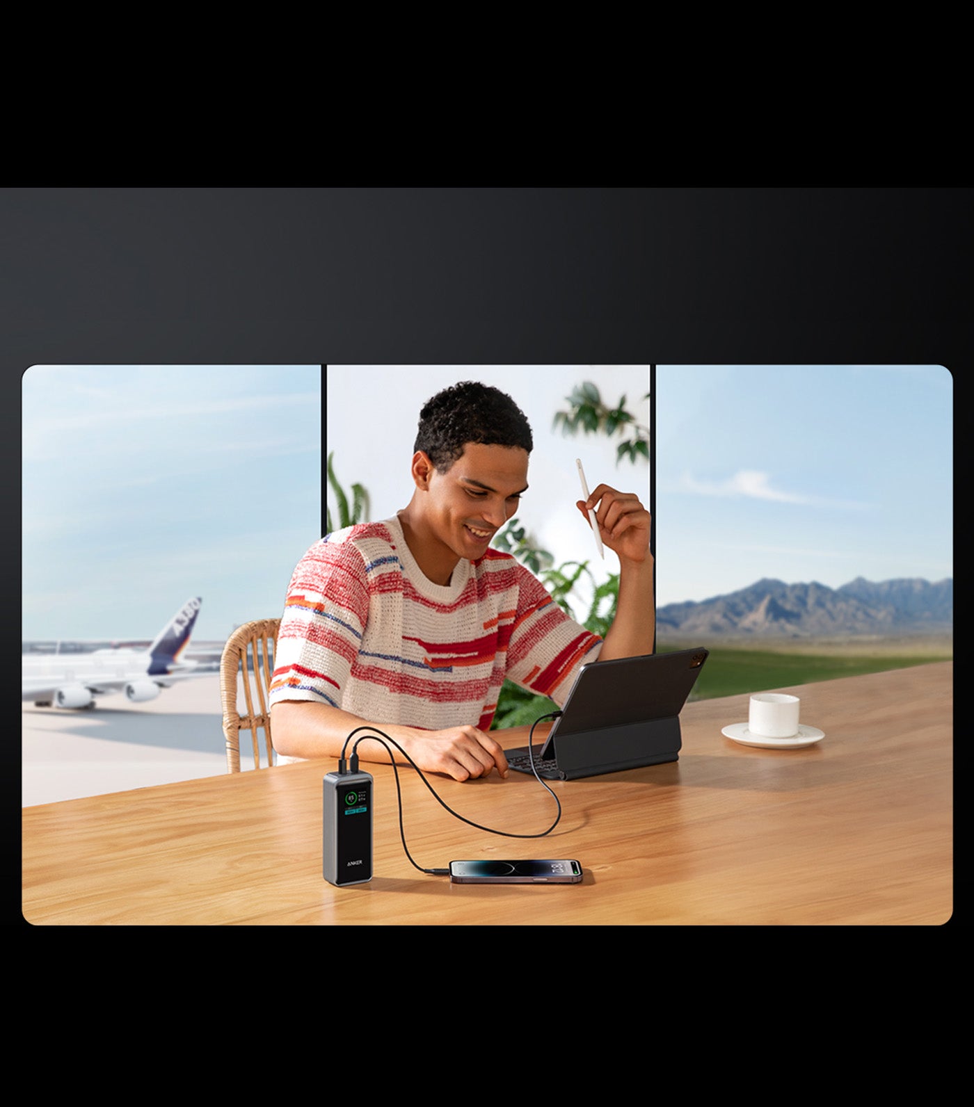 Prime 12,000MAH Power Bank 130W - Black Iteration 1