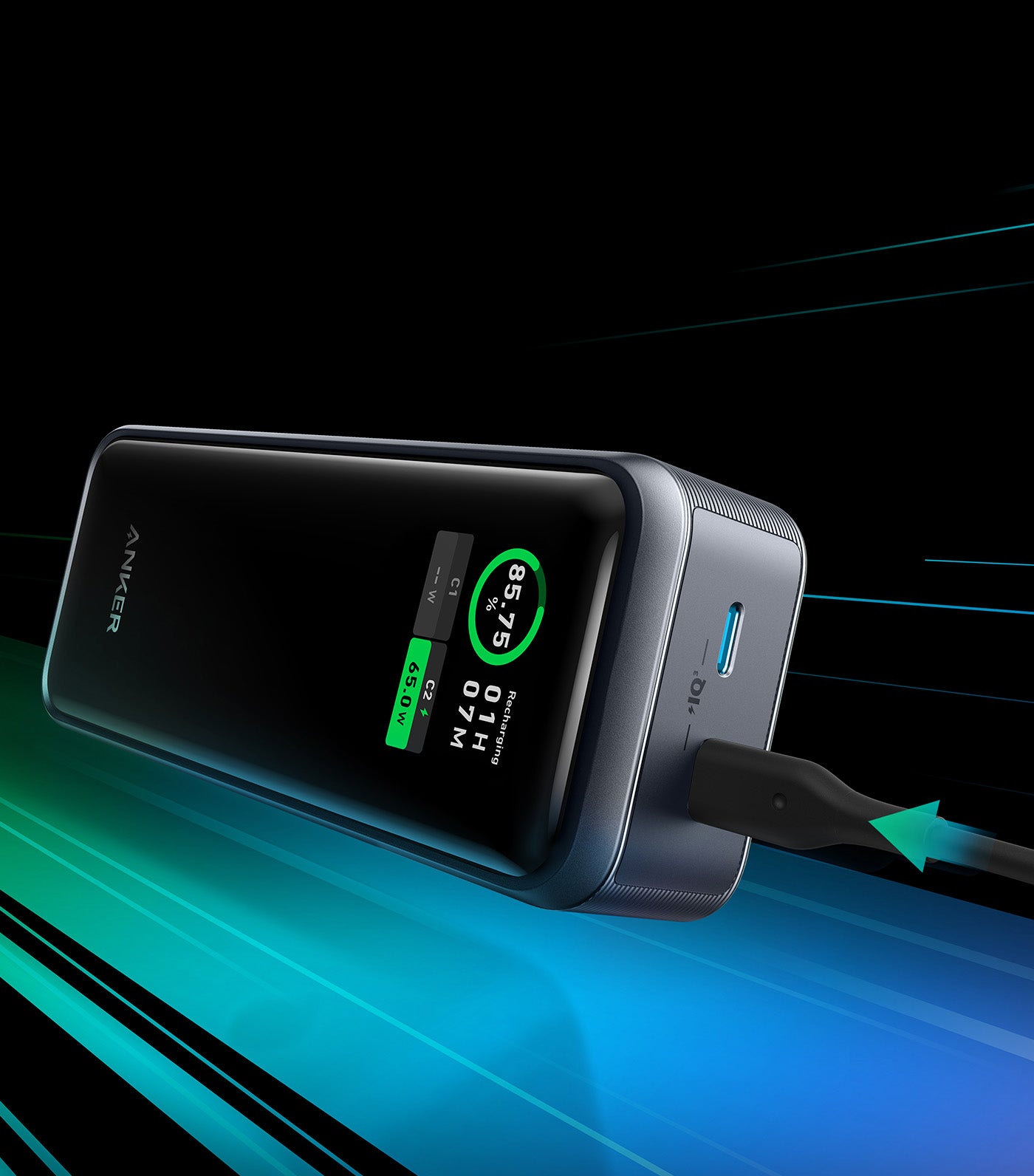 Prime 12,000MAH Power Bank 130W - Black Iteration 1