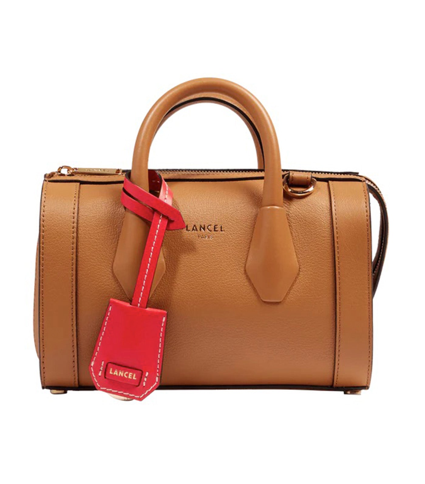 Lancel BCBG de Lancel Mini Bowling Bag 20 Camel