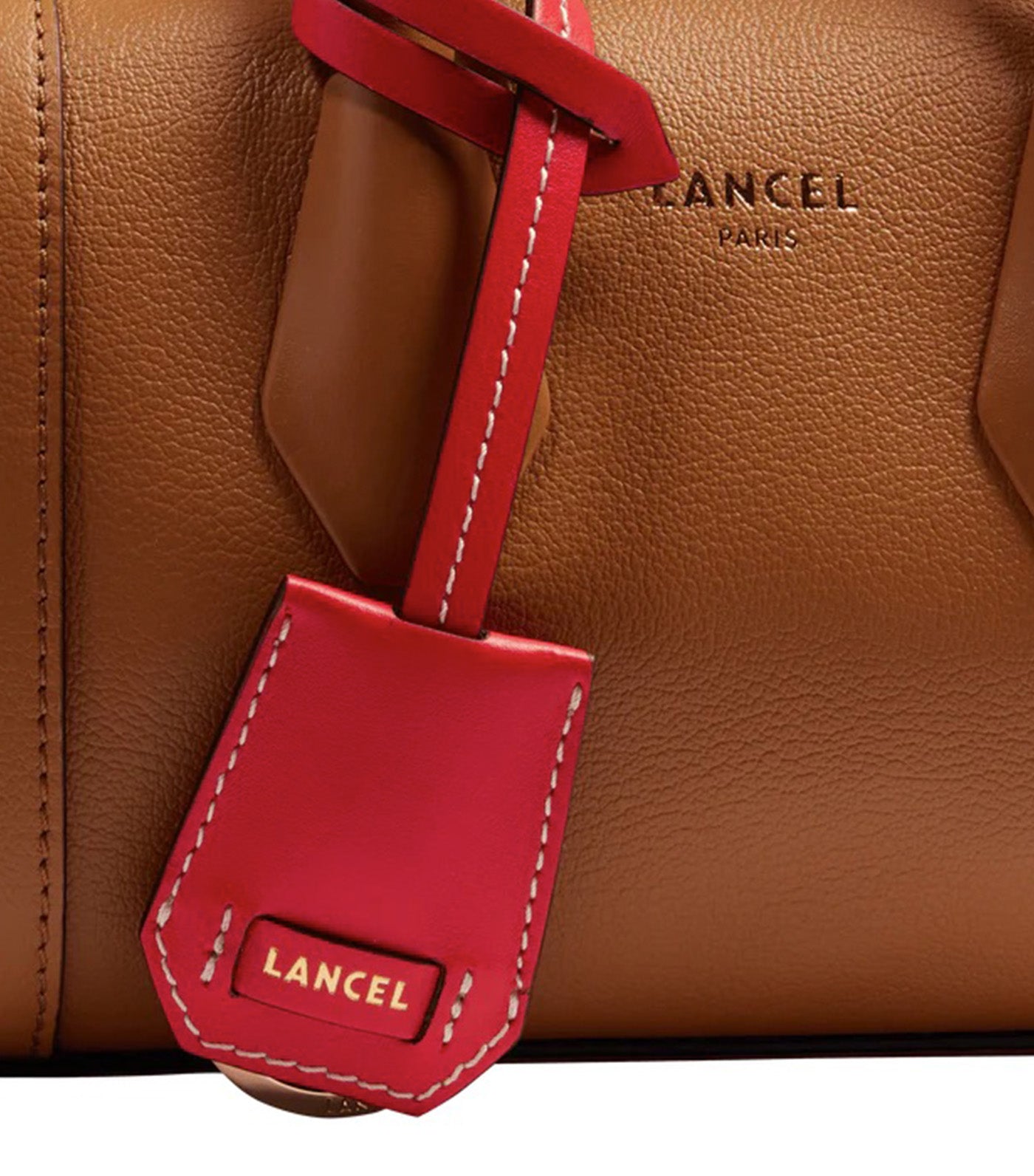 Lancel BCBG de Lancel Mini Bowling Bag 20 Camel