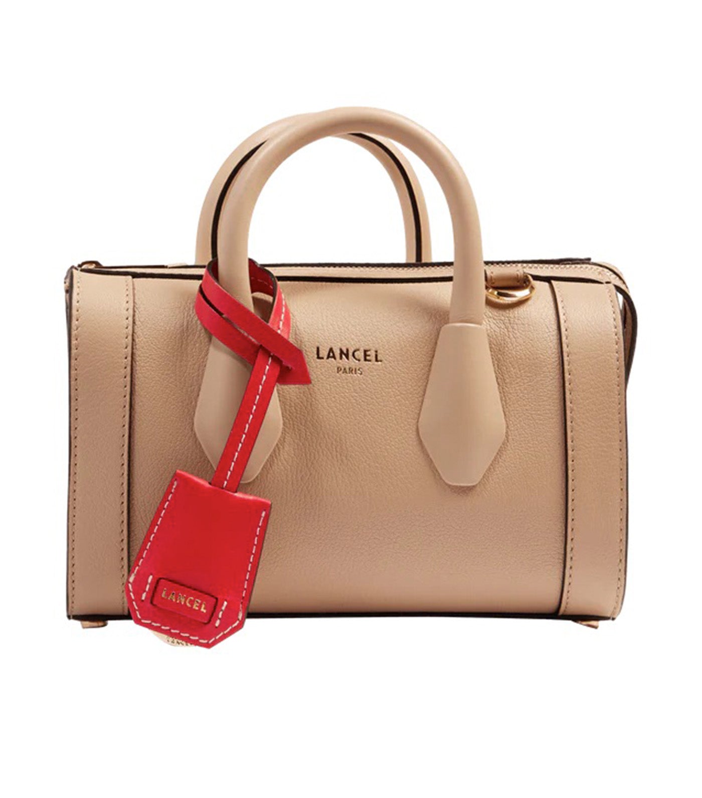 Lancel BCBG de Lancel Mini Bowling Bag J5 Cappuccino