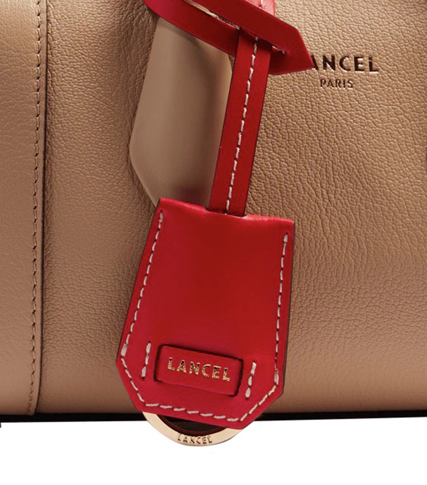 Lancel BCBG de Lancel Mini Bowling Bag J5 Cappuccino
