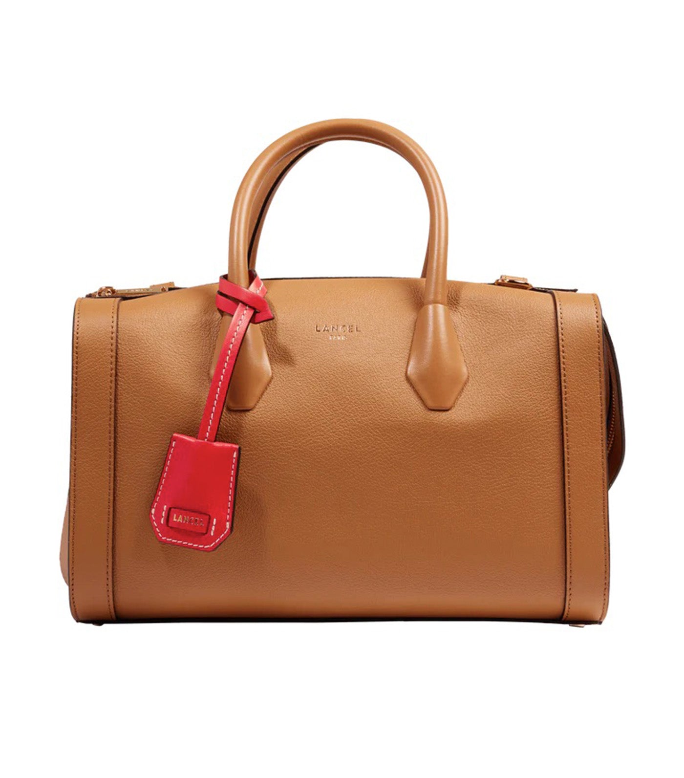 Lancel BCBG de Lancel M Bowling Bag 20 Camel
