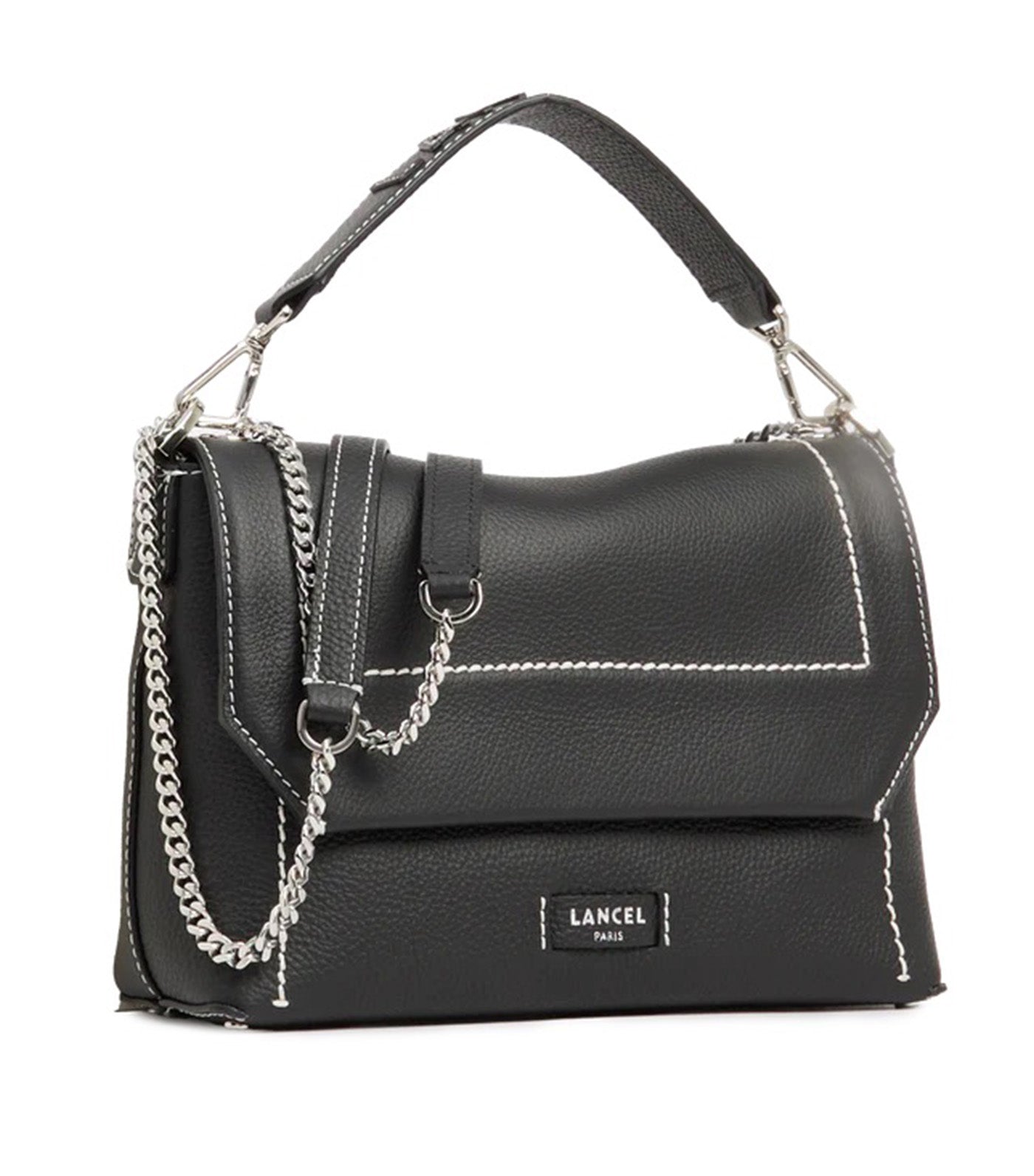 Lancel Ninon Soft de Lancel M Flap Bag 10 Black