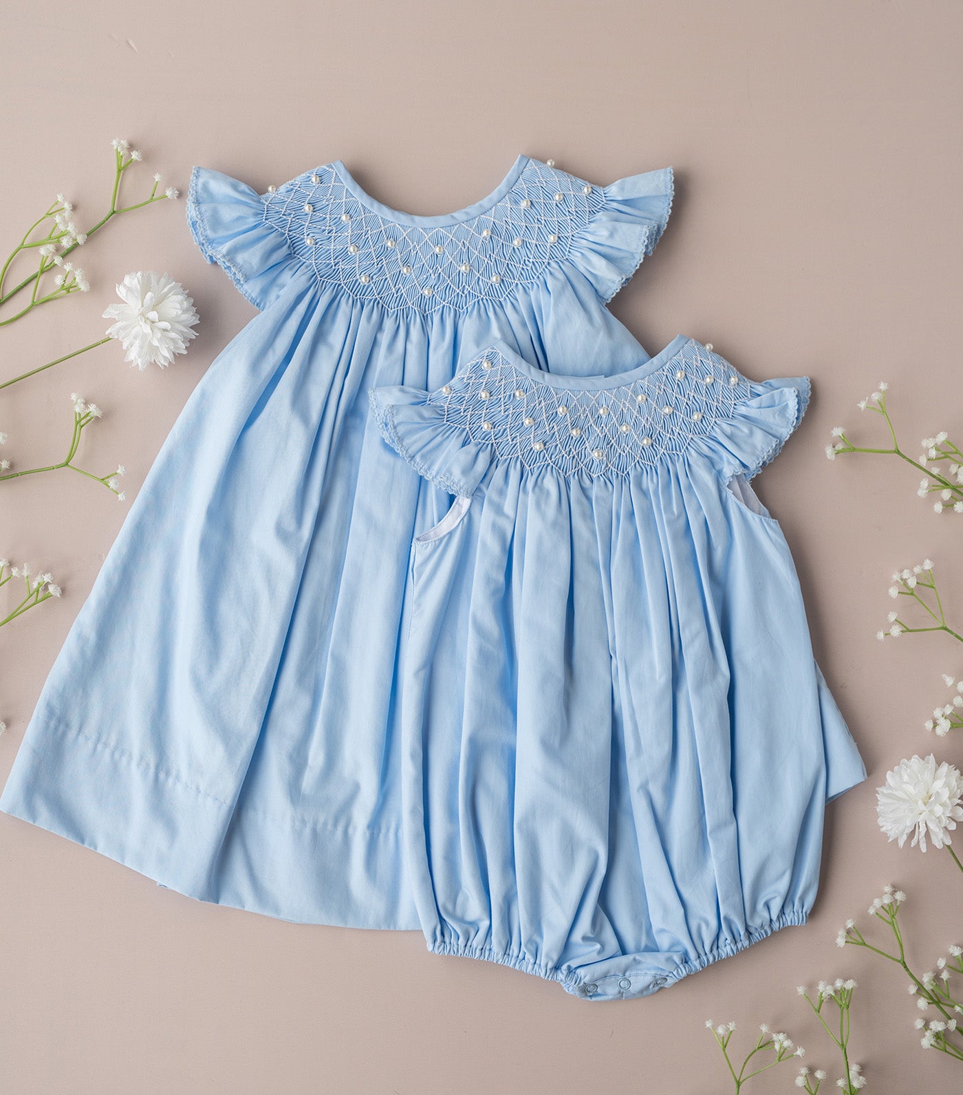 Pearl Smocked Dress