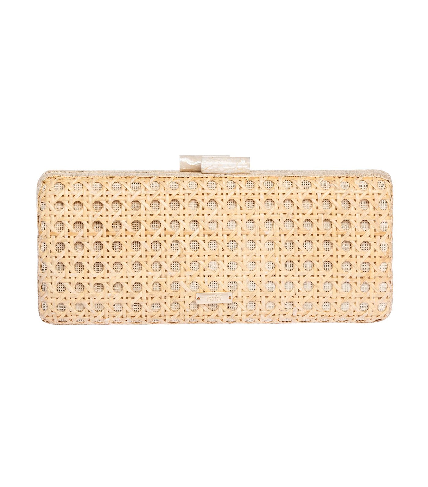 Alessandra Long Clutch Rattan