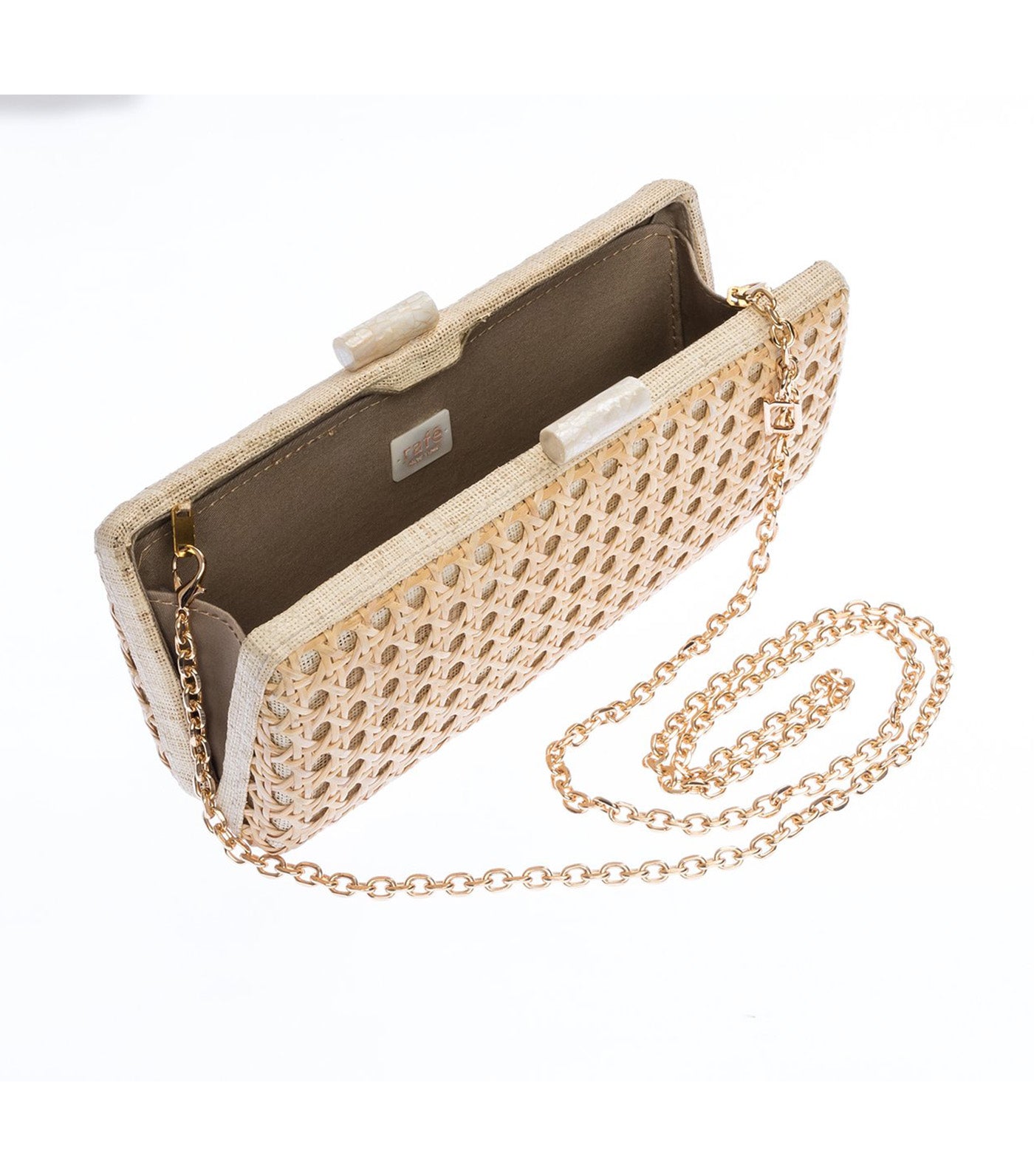 Alessandra Long Clutch Rattan