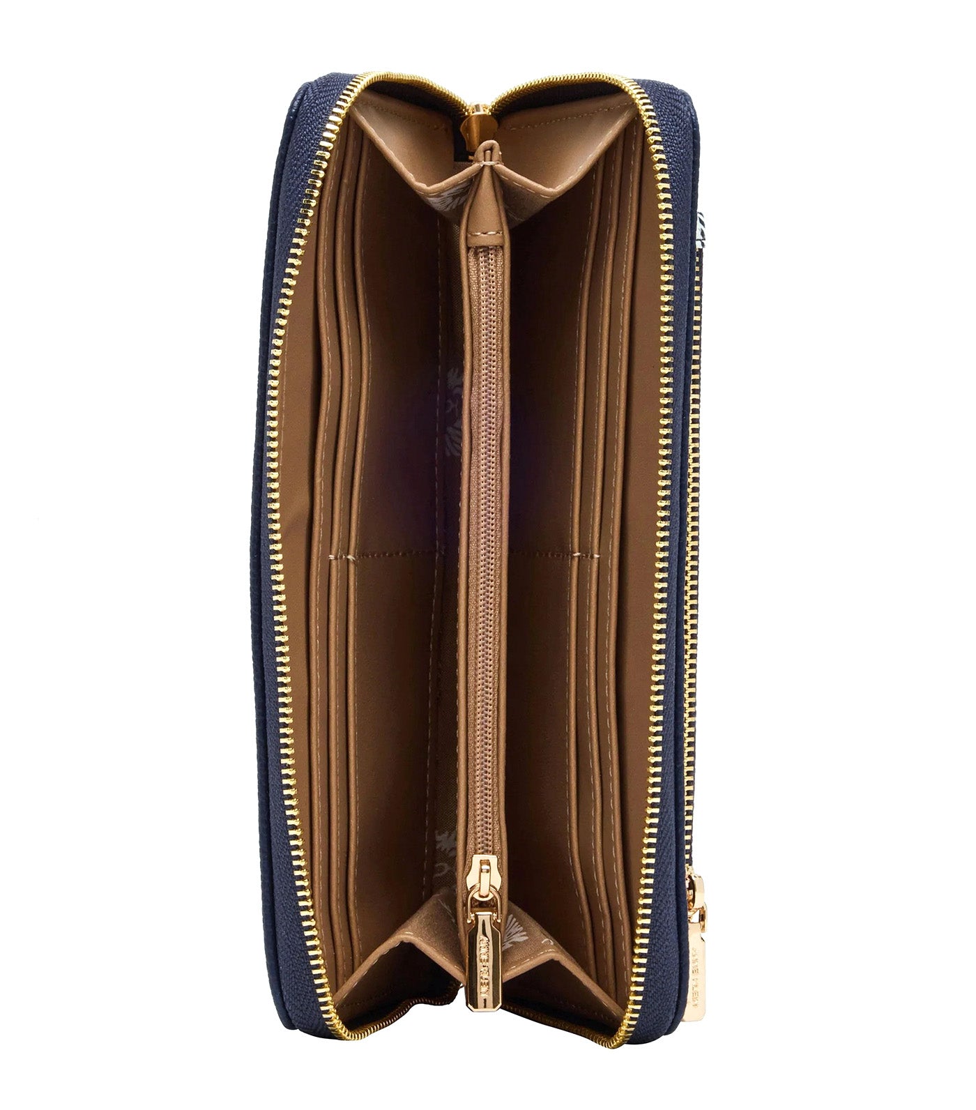 Zip Around with Printed Insert Navy