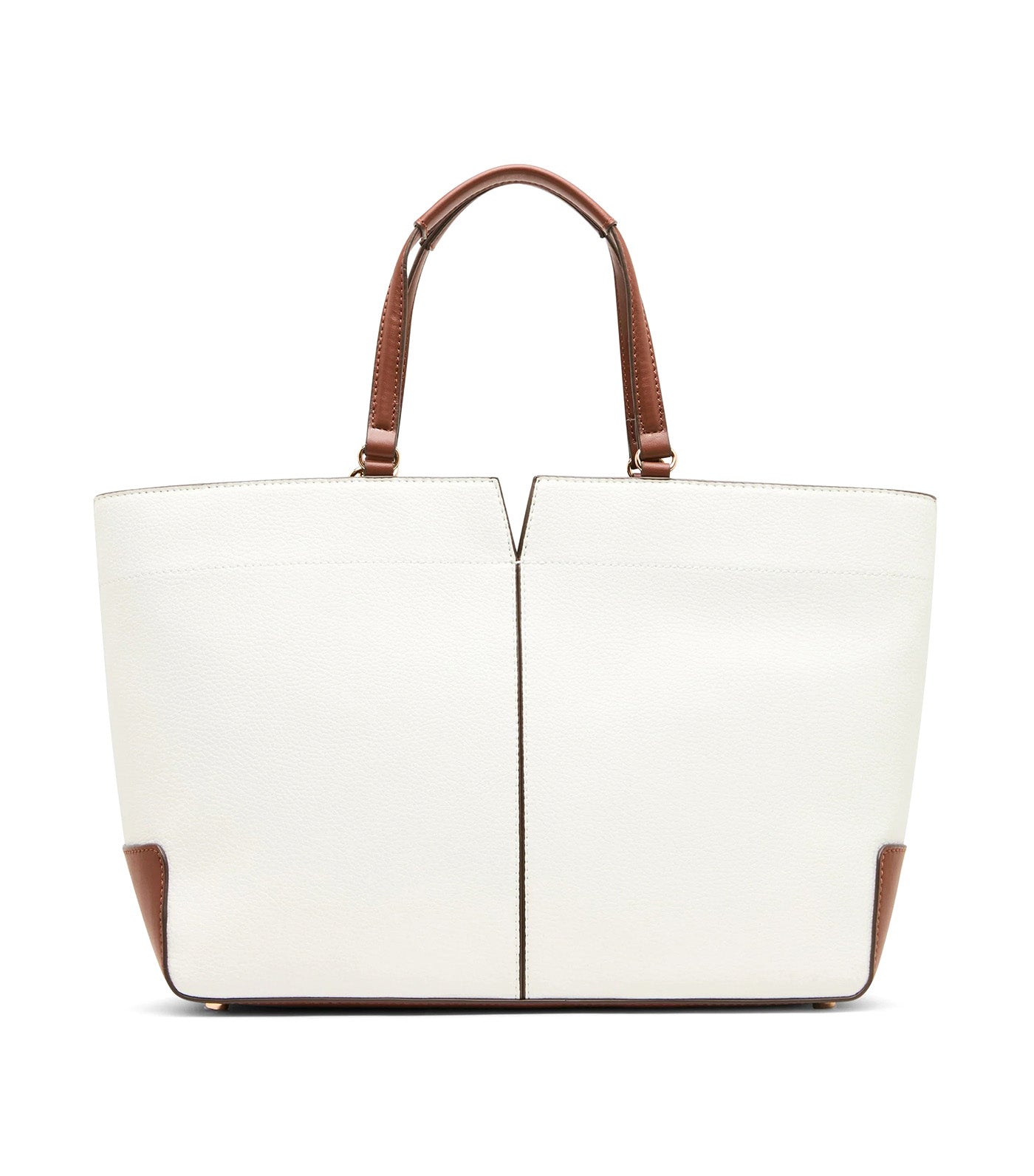 Large East West Tote Bag with Floral Bag Charm