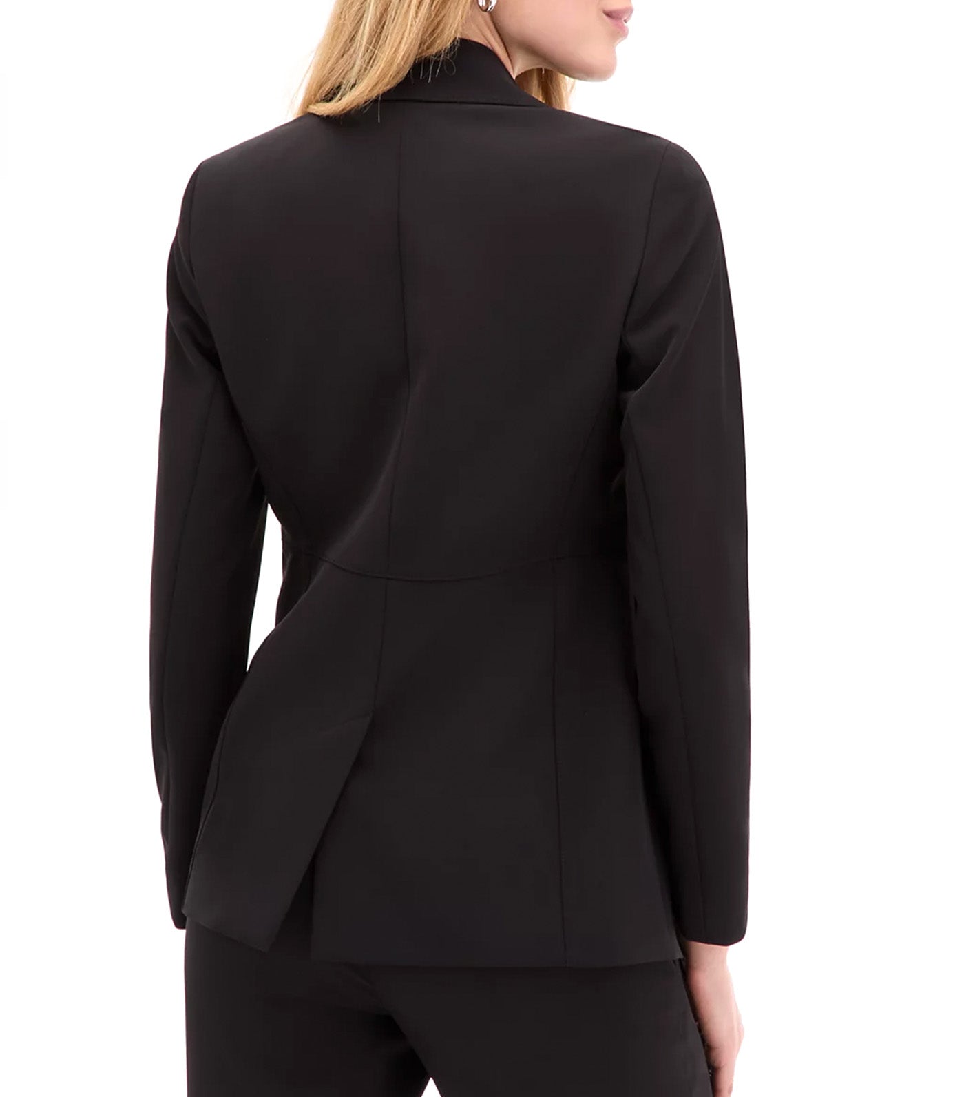 Women's Notch-Collar One-Button Jacket Black