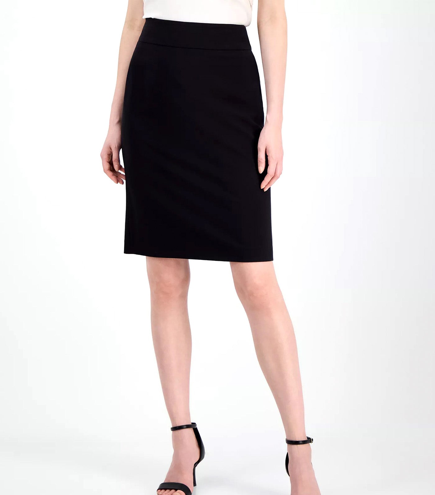 Anne Klein Women's Knee-Length Pencil Skirt Black