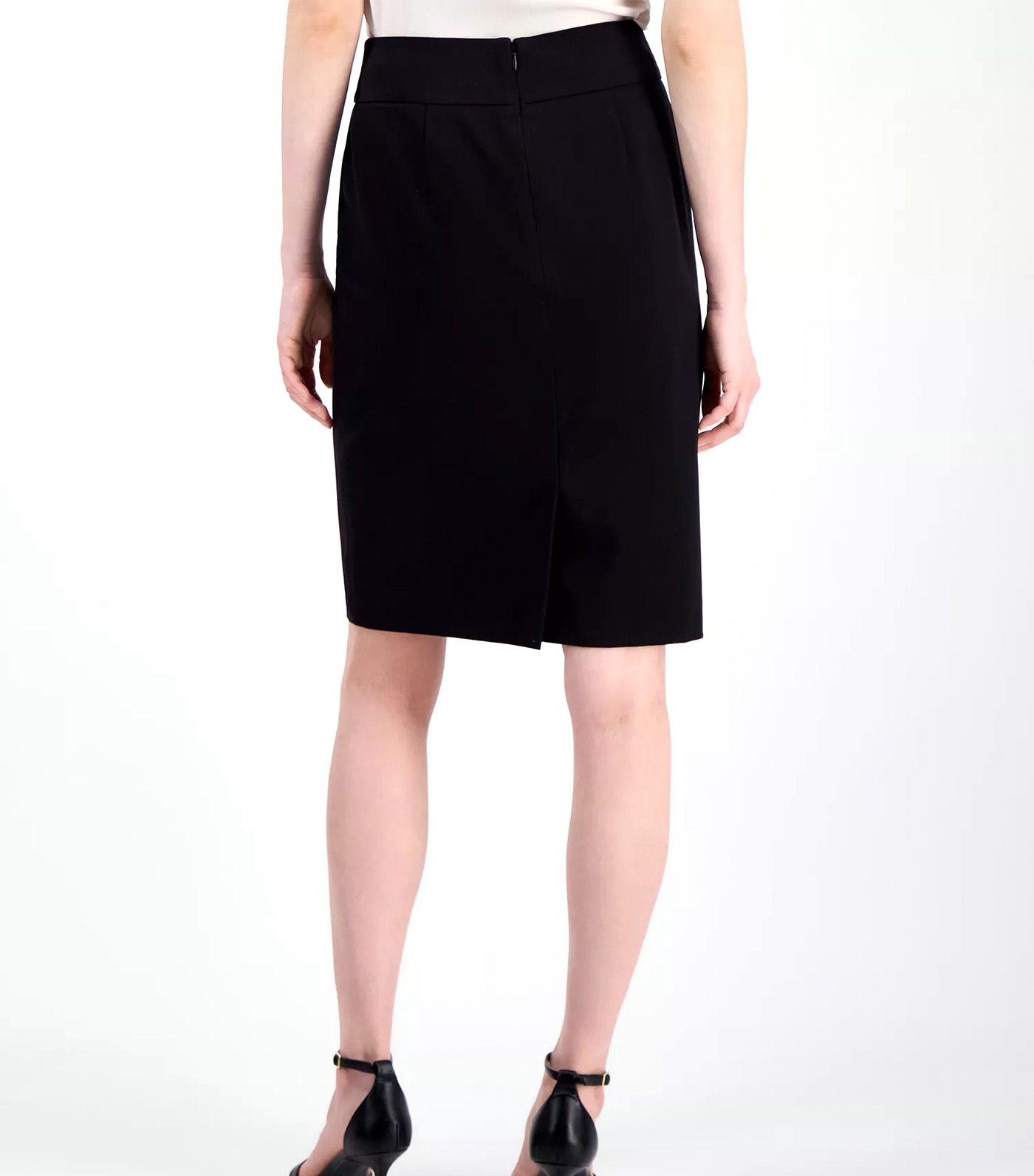 Anne Klein Women's Knee-Length Pencil Skirt Black