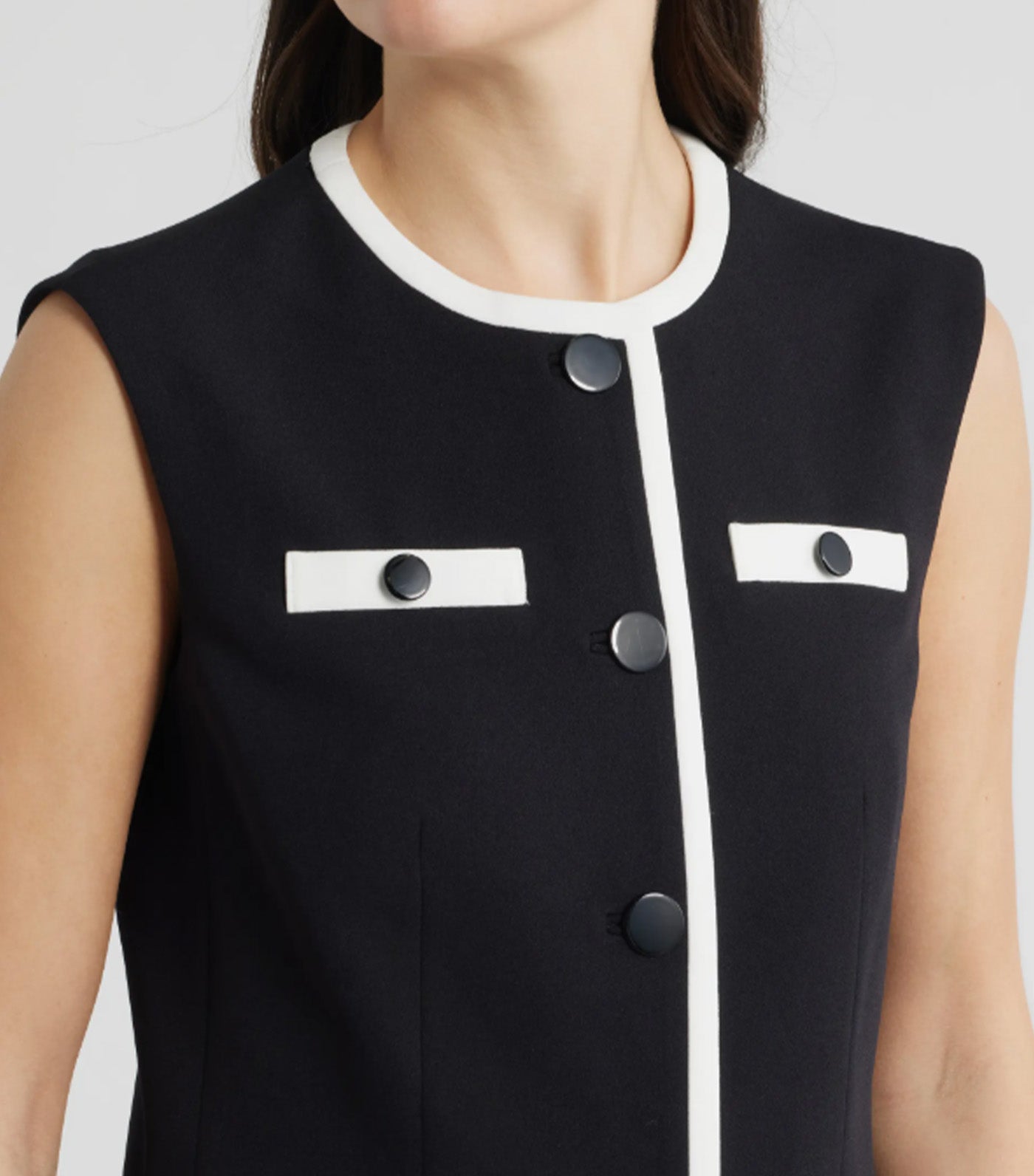 Colorblock Vest Black Multi