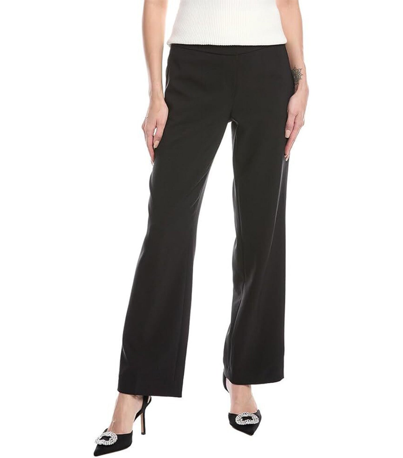 Pull-On Slash Pocket Trouser Black