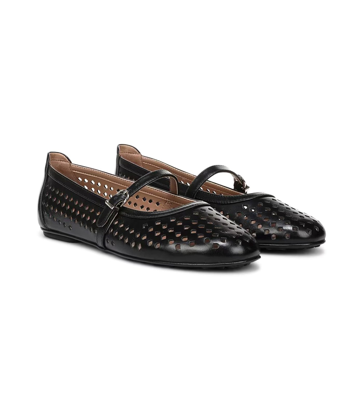 Naturalizer Aria-Perf Mary Jane Flat Black