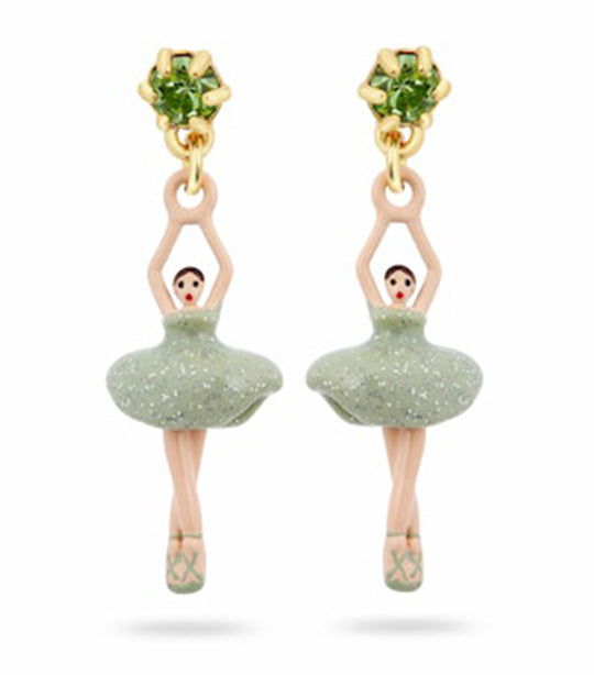 Mini Pas Dedeux Earrings Green