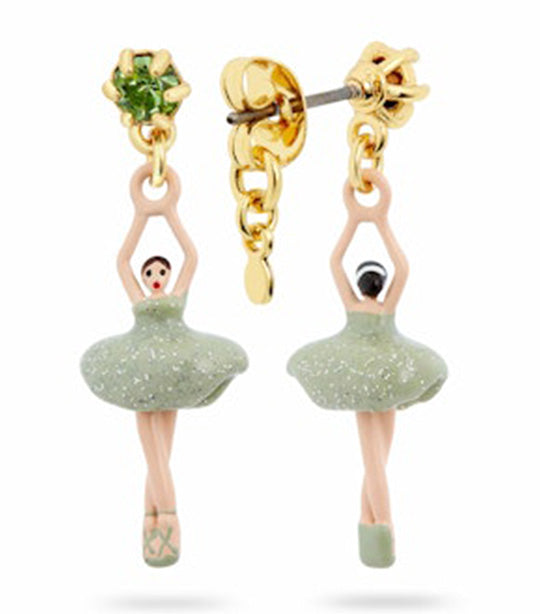 Mini Pas Dedeux Earrings Green