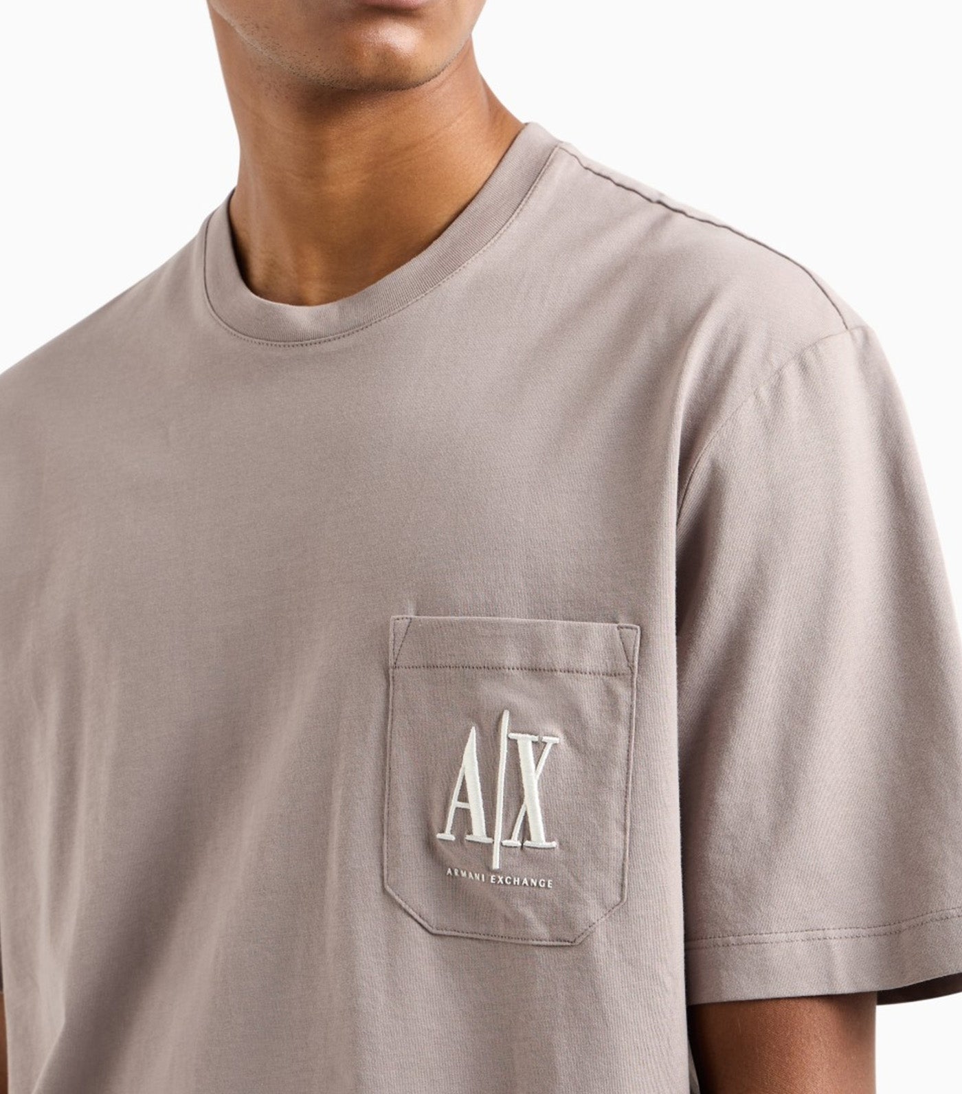 Regular Fit T-Shirt in Cotton Jersey Driftwood