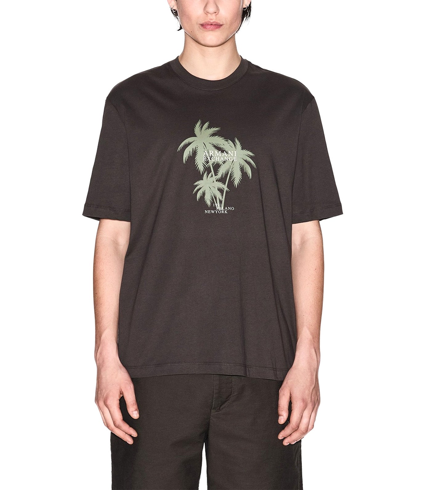 Short Sleeve Crew Neck T-Shirt Black Ink