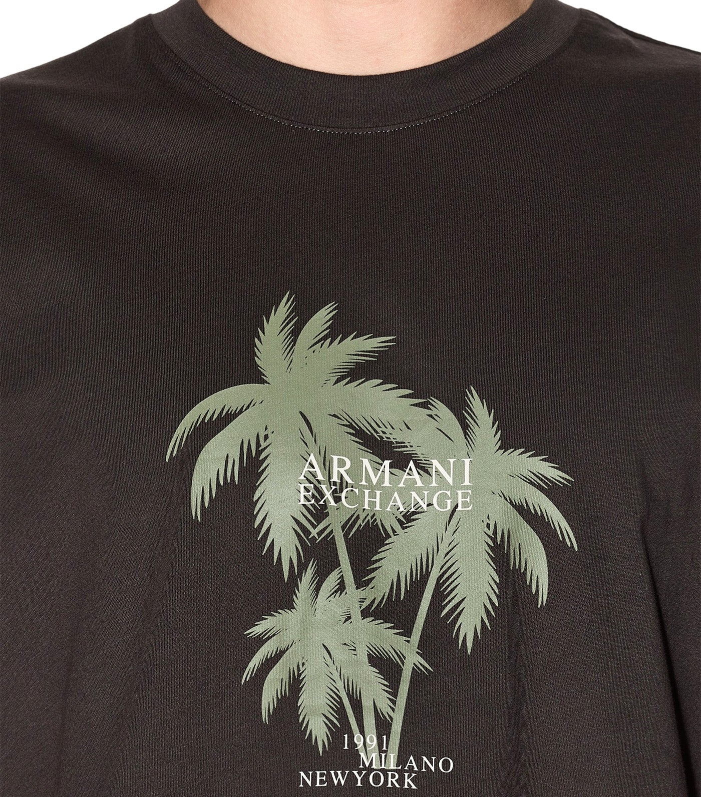 Short Sleeve Crew Neck T-Shirt Black Ink