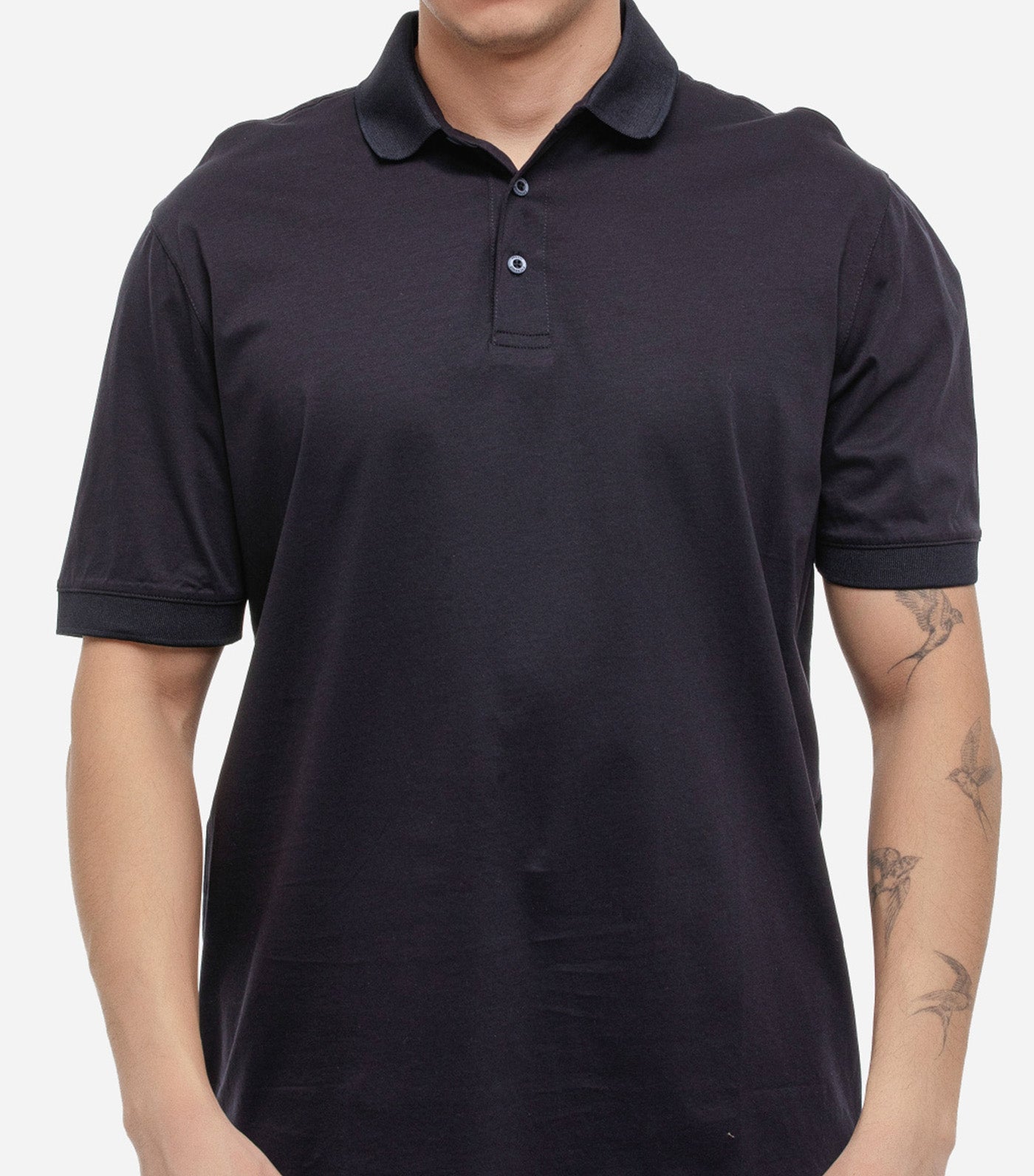 Regular Fit Polo Shirt in Mercerised Cotton